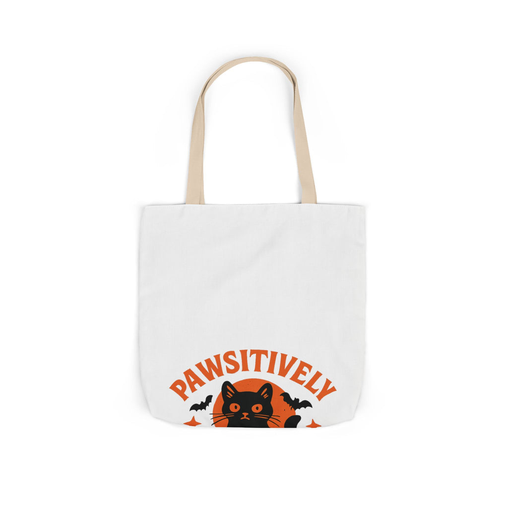 Pawsitively Spooky Cat Lover Halloween Tote Bag