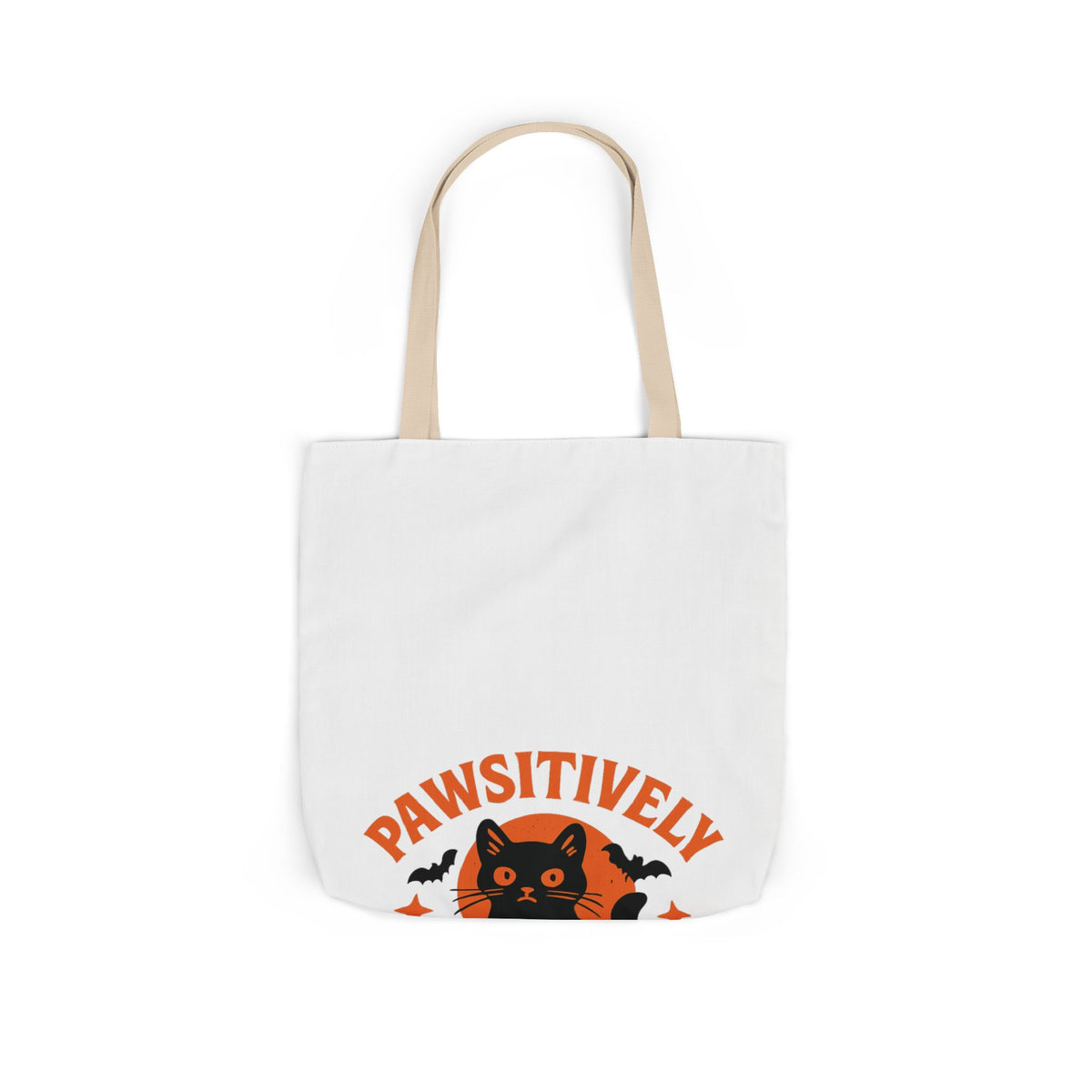 Pawsitively Spooky Cat Lover Halloween Tote Bag