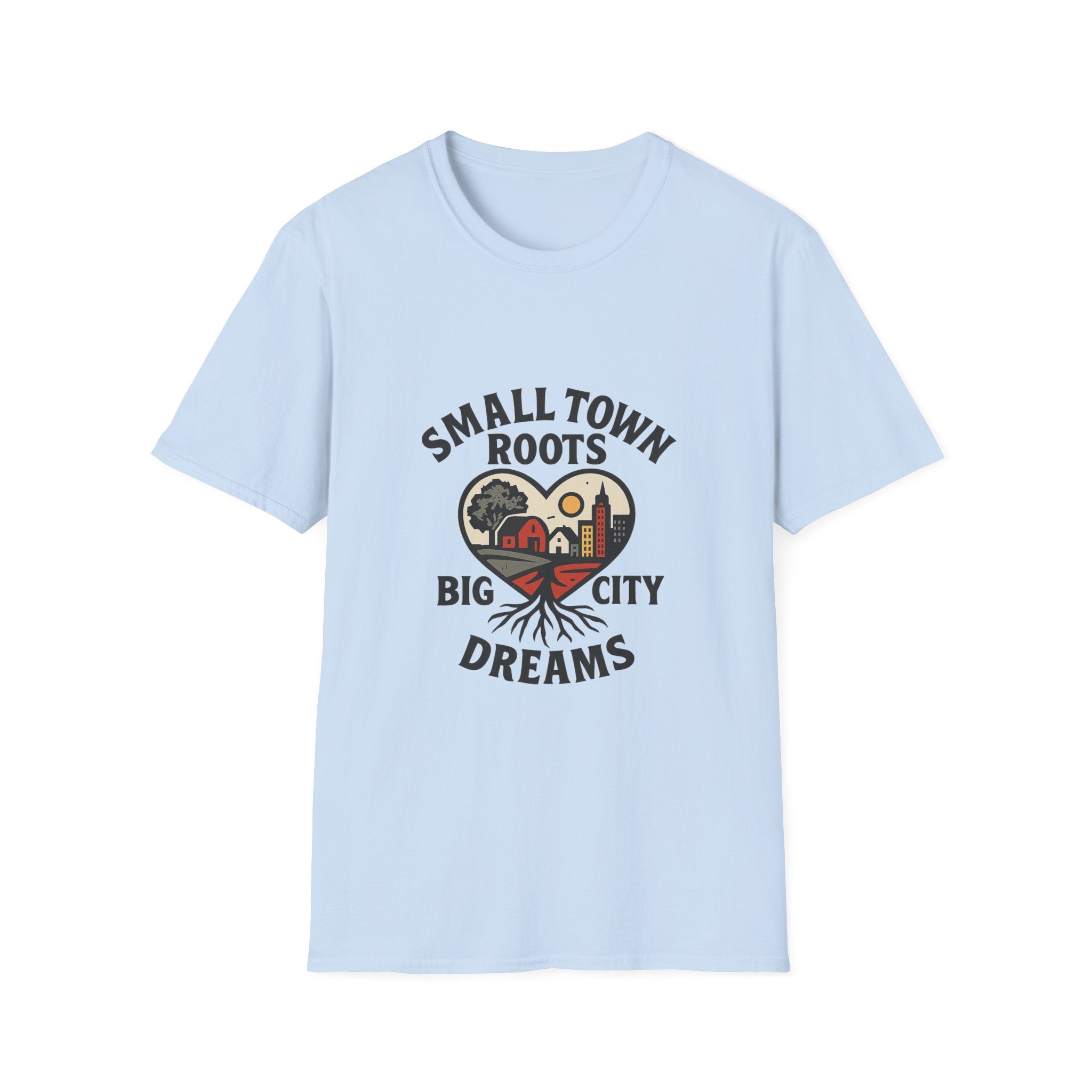 Small Town Roots Big City Dreams Shirt, Hometown Pride Tshirt, Small Town Girl Gift, Nostalgic Country Roots Tee, Moving Away Gift