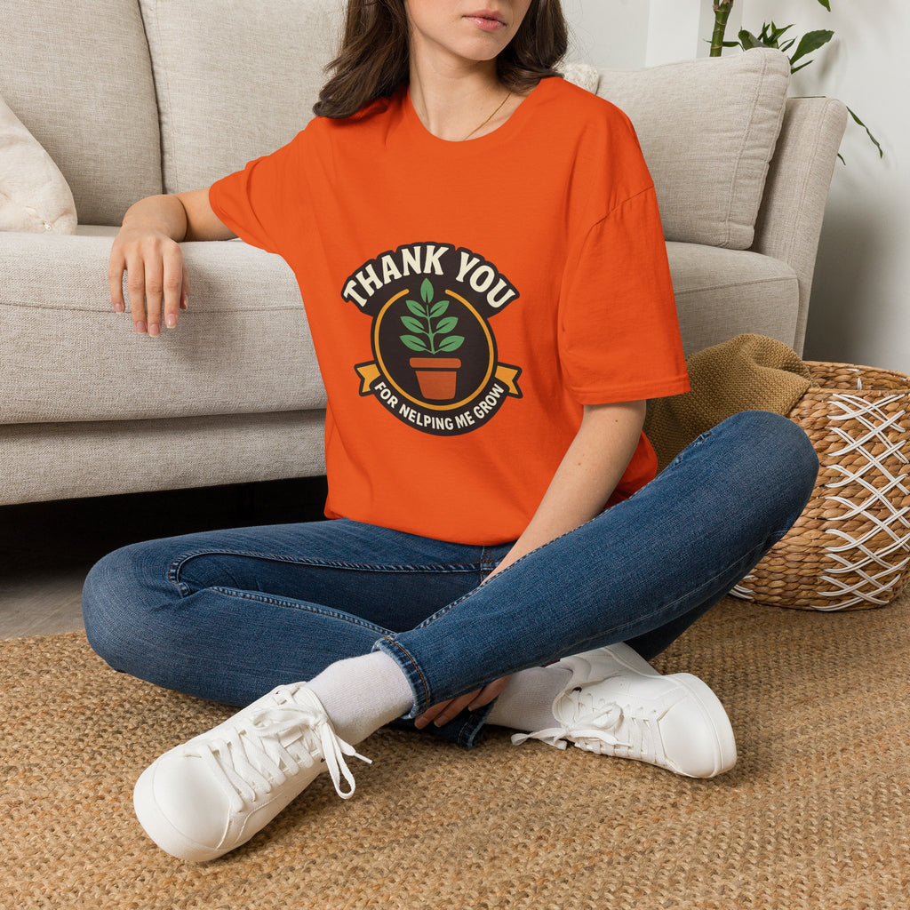 Thank You for Helping Me Grow Teacher Appreciation Shirt Plant Lady Gift Teacher Week Tee Mentor Gift End of Year Teacher Gift