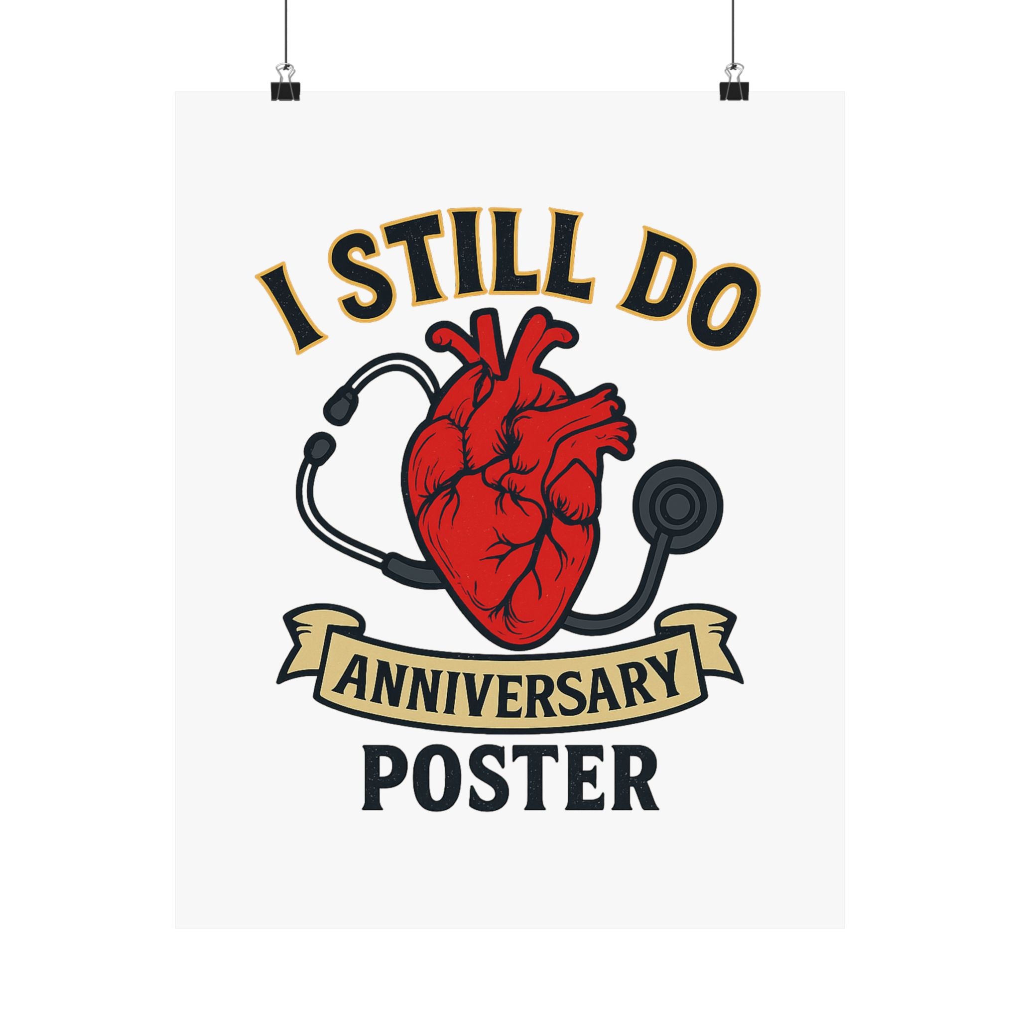 I Still Do Anniversary Poster Medical Nurse Doctor Gift, Healthcare Couples Wall Art, Vintage Heart Wedding Print, Nurses Week Gift