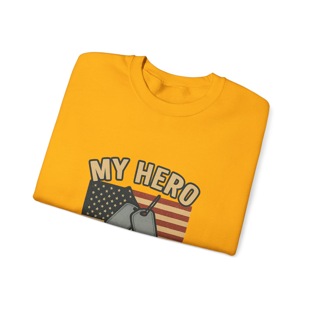Military Sister Sweatshirt My Hero My Sister Proud Army Navy Air Force Marine Gift Active Duty Support Patriotic Clothing