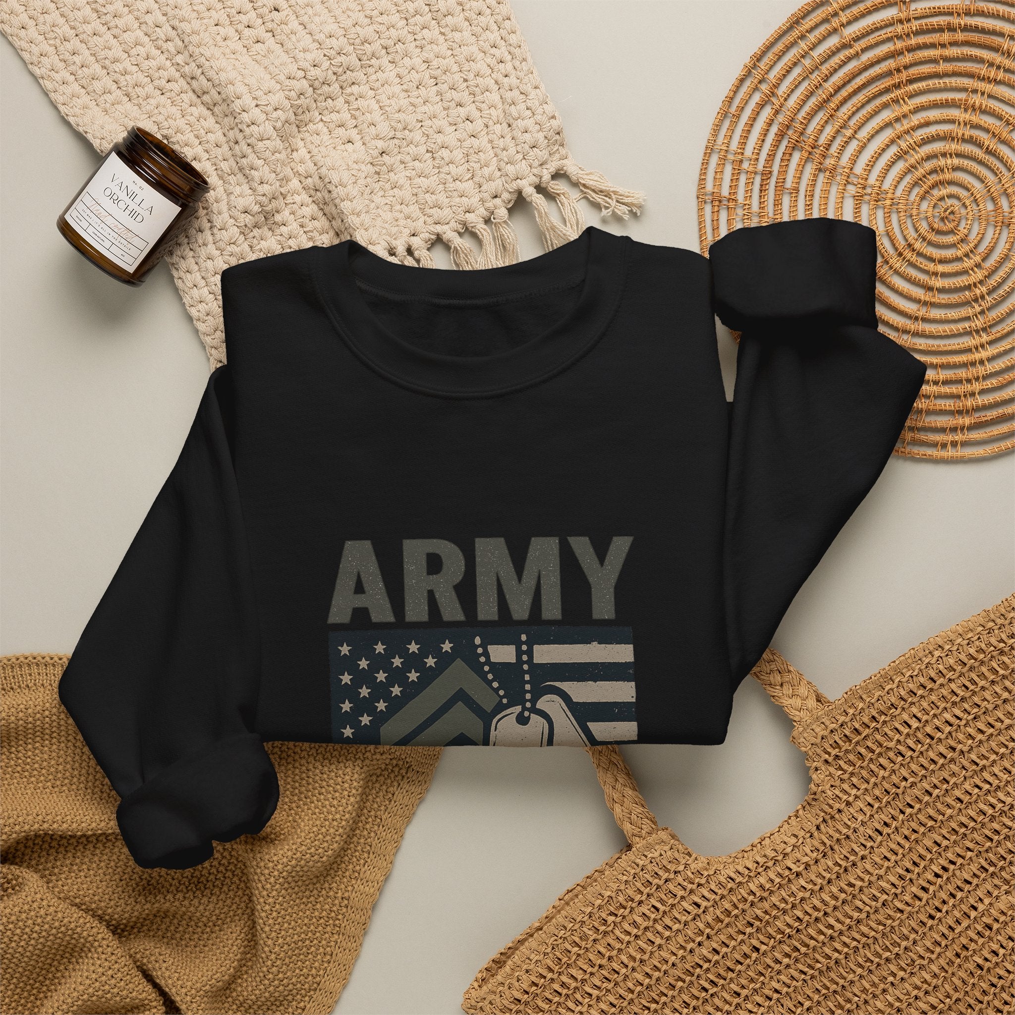 Army Strong Dad Sweatshirt, Military Father's Day Gift, Active Duty Dad Shirt, Army Dad Appreciation, Patriotic Military Family