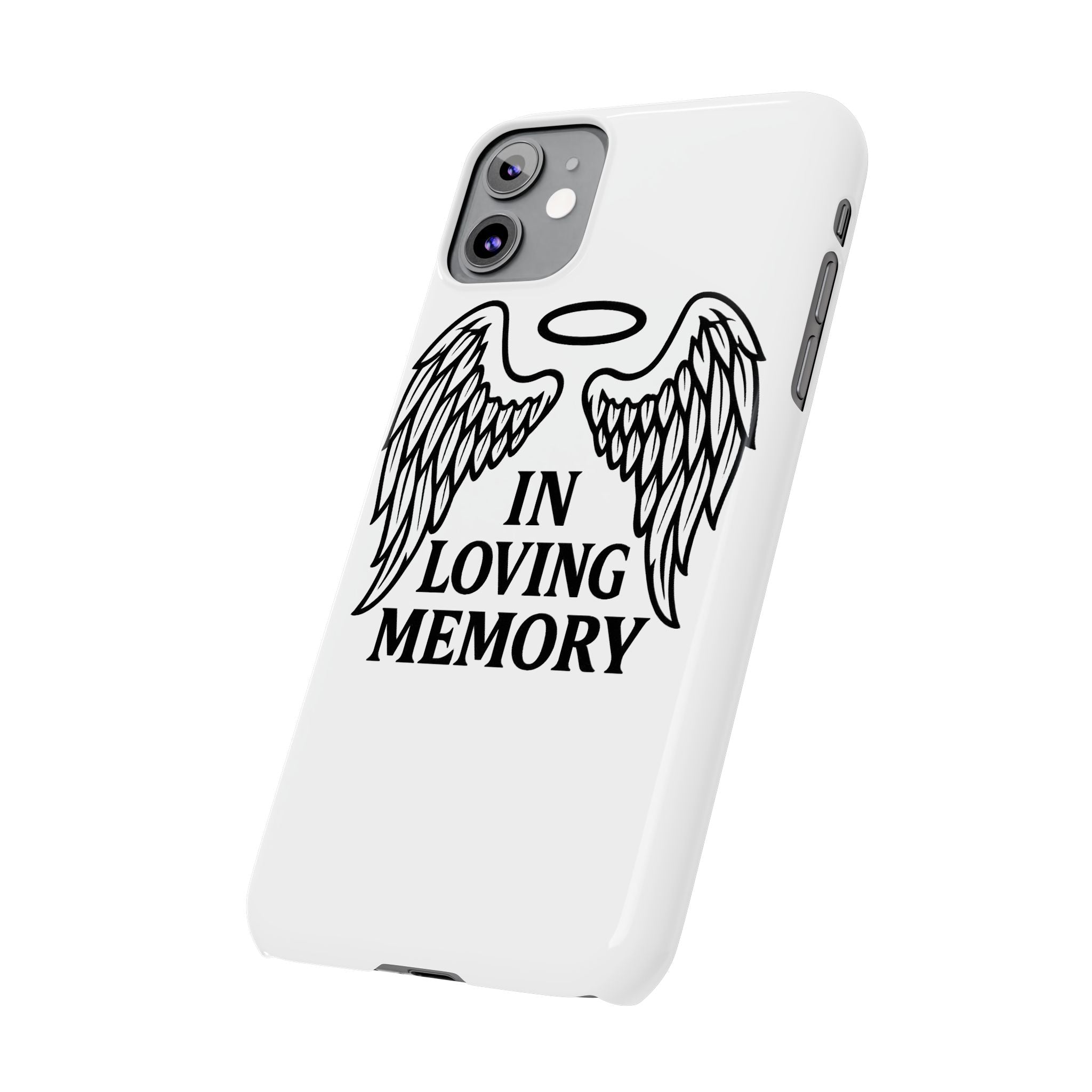 Guardian Angel Wings Phone Case In Loving Memory Sympathy Gift Memorial Remembrance Heaven Spiritual Protection Loss Grief Support