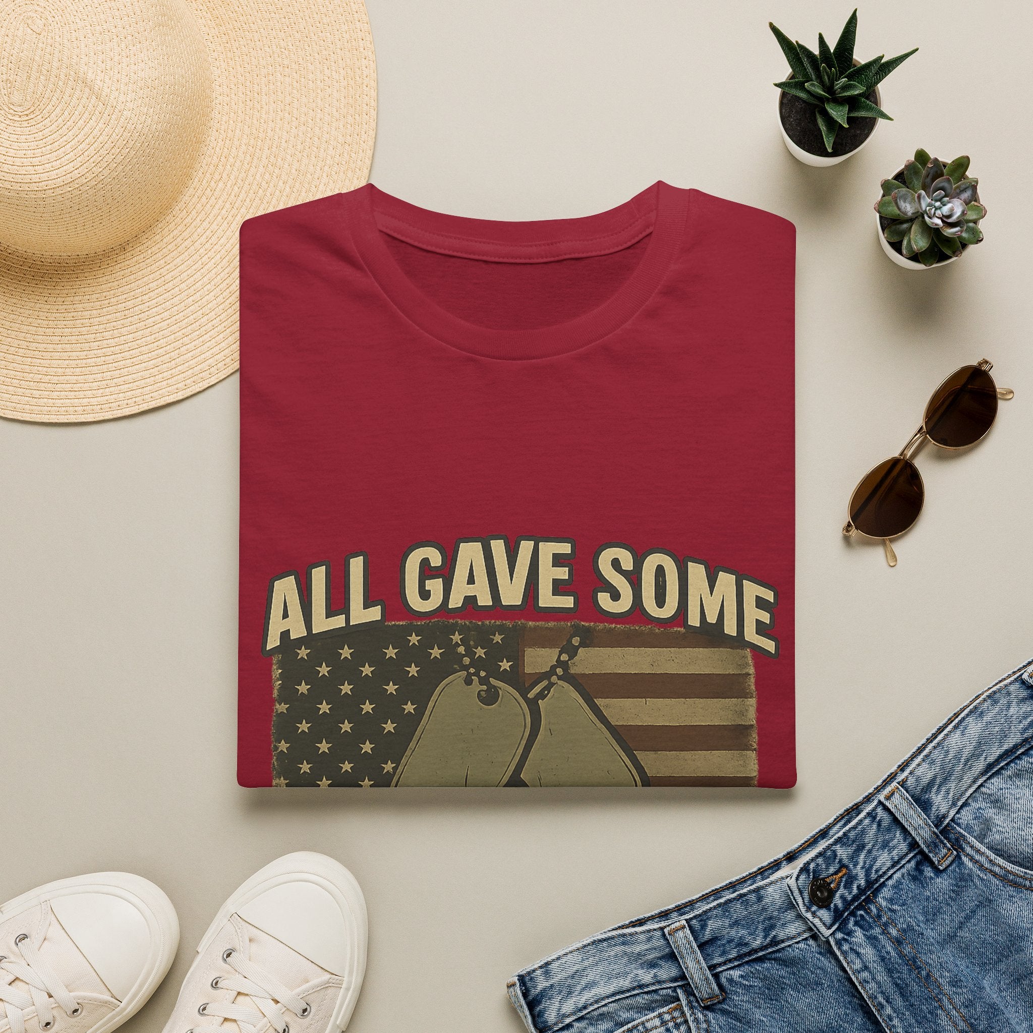Custom Veteran Shirt | All Gave Some Some Gave All | Personalized Veterans Day Gift | Military Family Pride Tshirt with Name & Dates