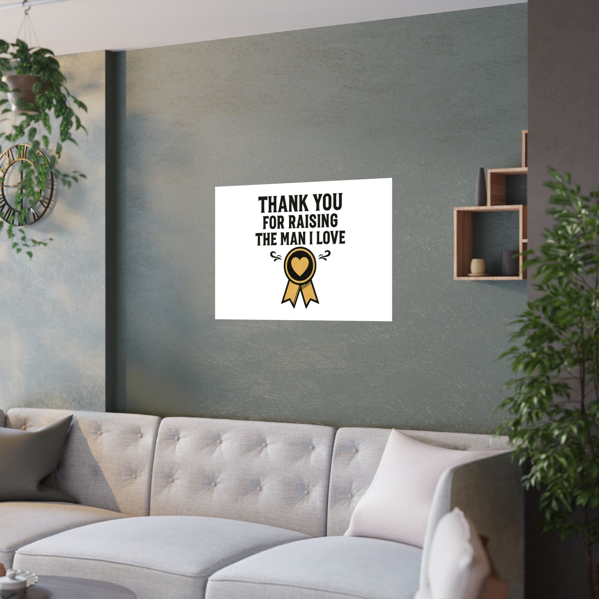 Thank You For Raising The Man I Love Print, Mother In Law Gift from Daughter In Law, Mothers Day Gift for MIL, Wedding Gift