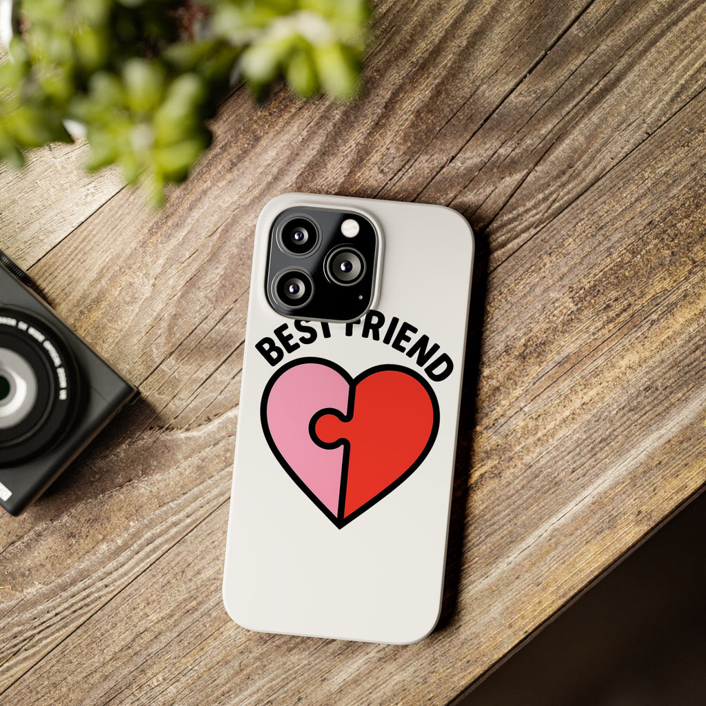 Best Friend Phone Case Set Puzzle Heart Matching BFF Gifts for Besties Friendship Phone Cases Cute Teen Gift for Her