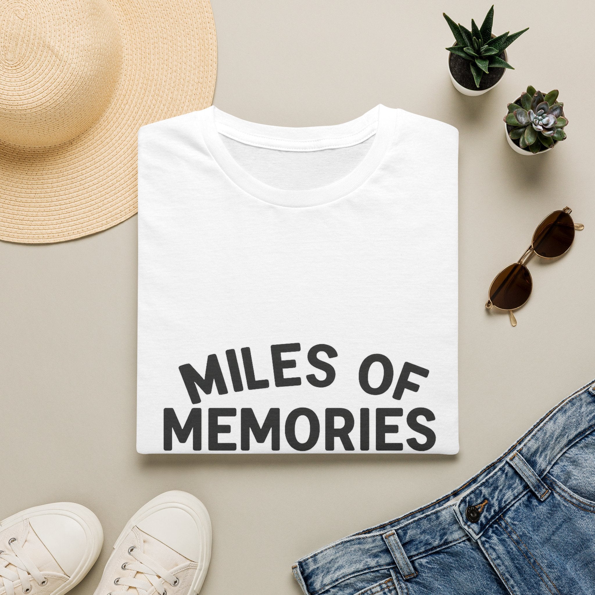 Personalized Anniversary Shirt for Couples | Miles of Memories Custom Odometer Tee | Romantic Travel Gift with Coordinates & Names