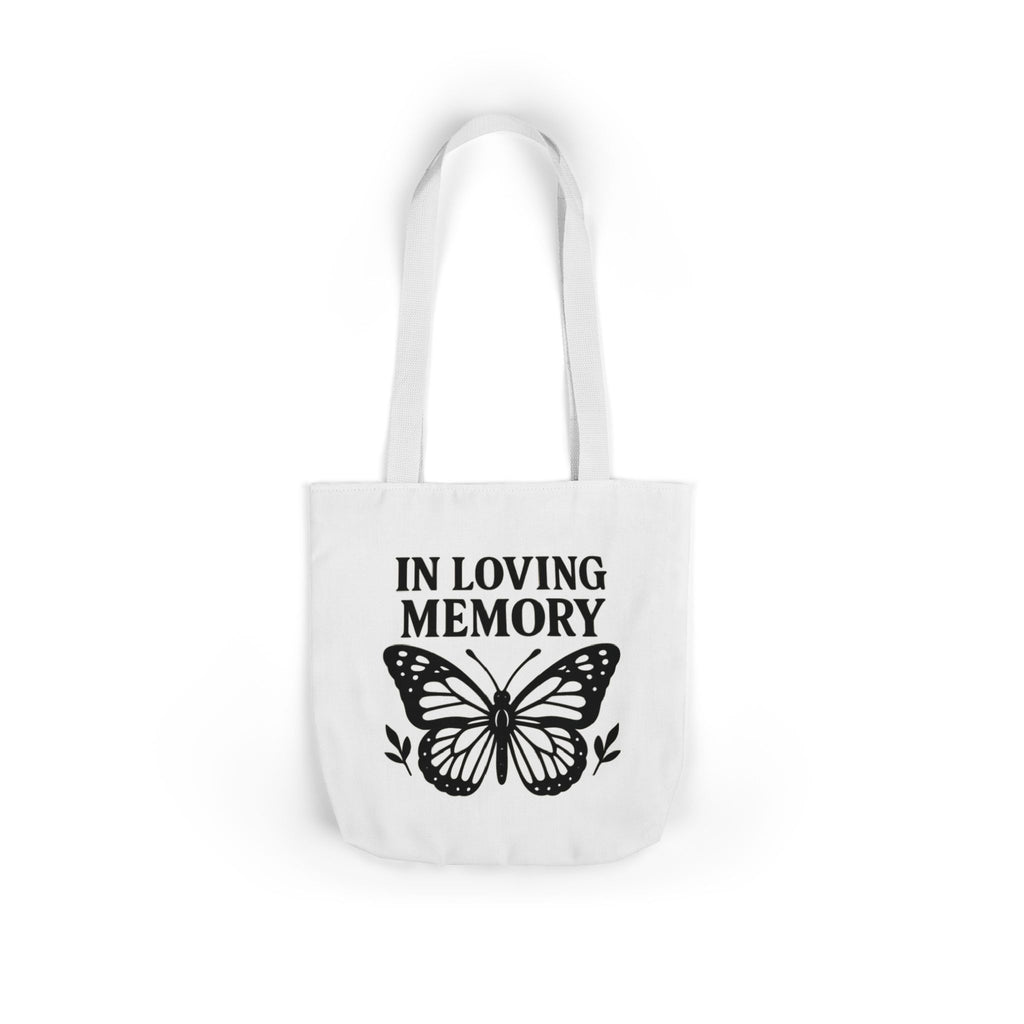 Butterfly Memorial Tote Bag, In Loving Memory Gift, Funeral Remembrance, Celebration of Life, Sympathy Gift for Loss