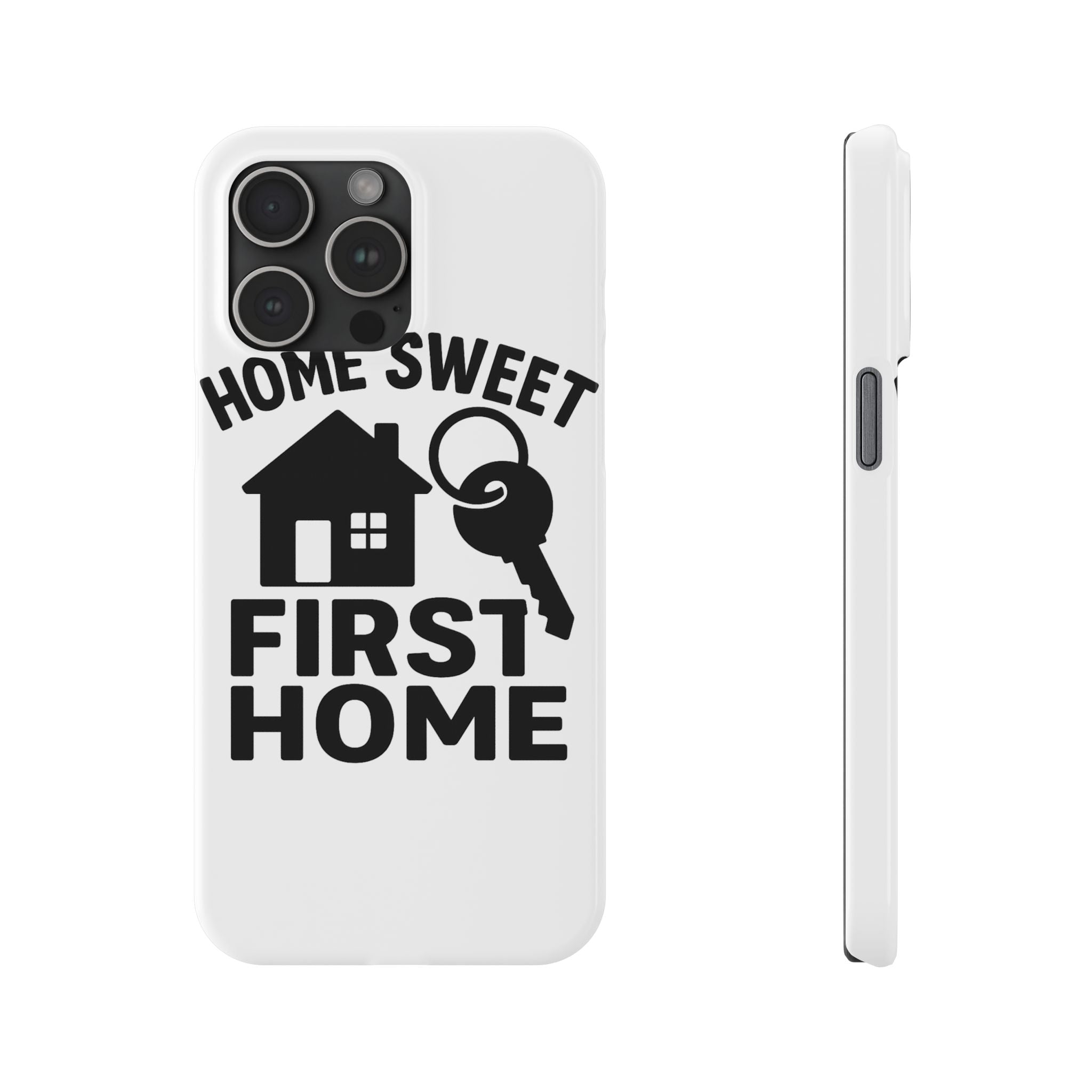 First Home Phone Case New Homeowner Gift Housewarming Present House Keys Milestone Typography Home Sweet First Home Decor