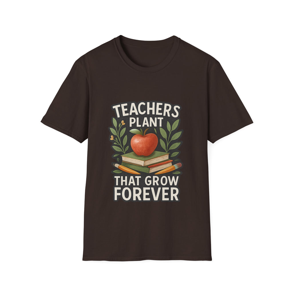 Teacher Appreciation Shirt Teachers Plant Seeds That Grow Forever Tee Gift for Teacher Watercolor Botanical Thank You Teacher Tshirt