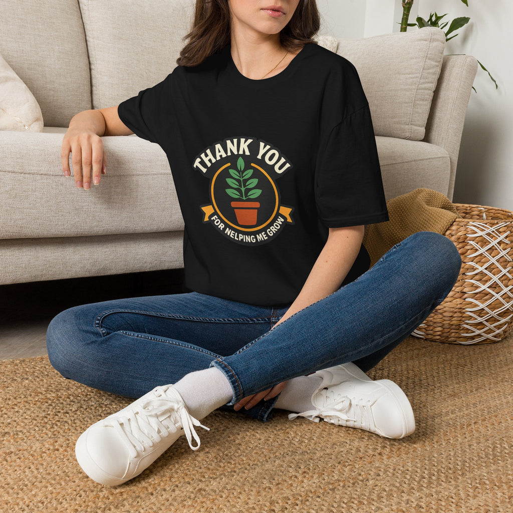 Thank You for Helping Me Grow Teacher Appreciation Shirt Plant Lady Gift Teacher Week Tee Mentor Gift End of Year Teacher Gift