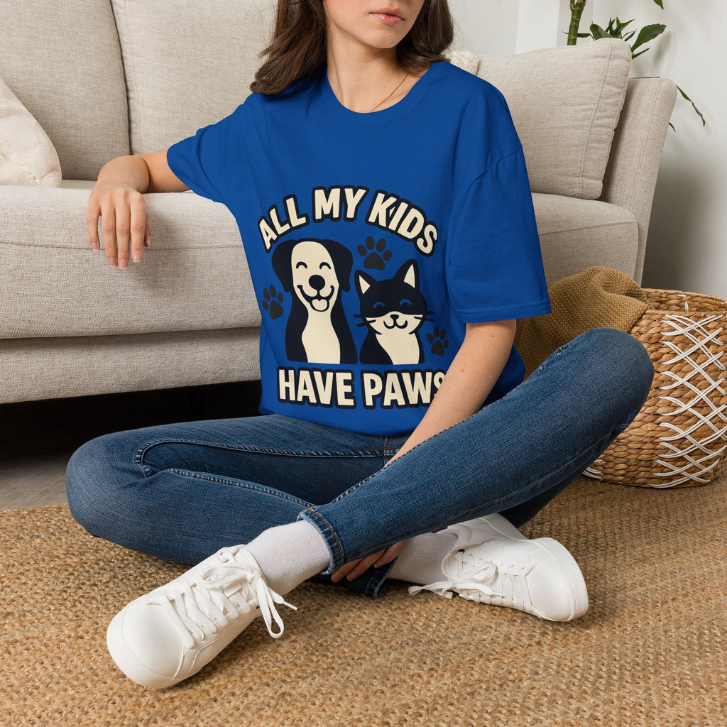 All My Kids Have Paws Shirt, Pet Mom T-Shirt, Dog Mom Cat Mom Gift, Fur Mama Tee, Pet Parent Shirt, Mothers Day Gift for Dog Lover