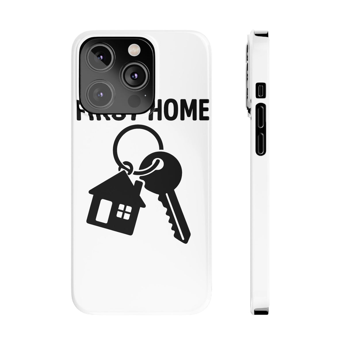 First Home Keys Phone Case, New Homeowner Gift, Housewarming Present, Minimalist House Key Design, First Time Home Buyer Gift