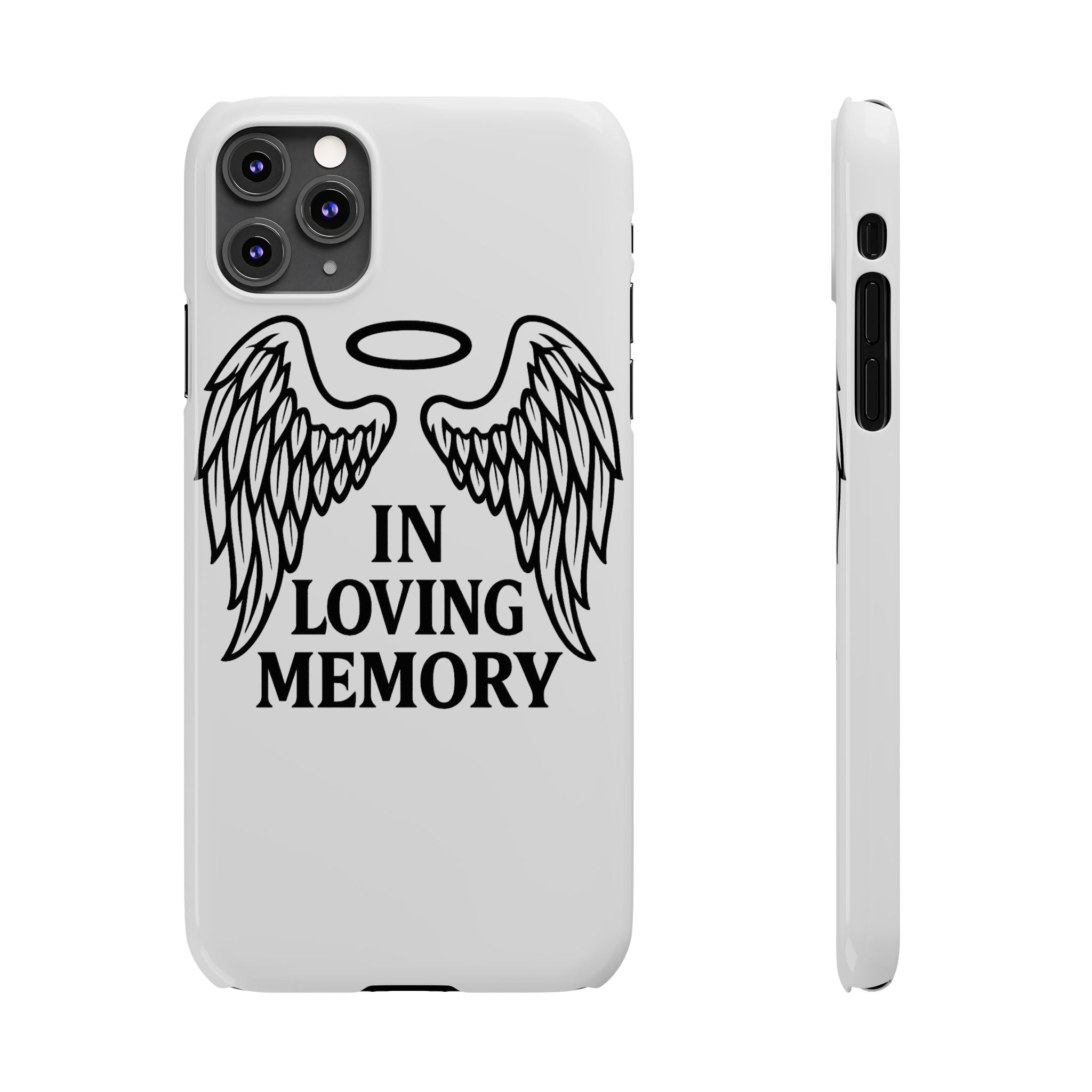 Guardian Angel Wings Phone Case In Loving Memory Sympathy Gift Memorial Remembrance Heaven Spiritual Protection Loss Grief Support