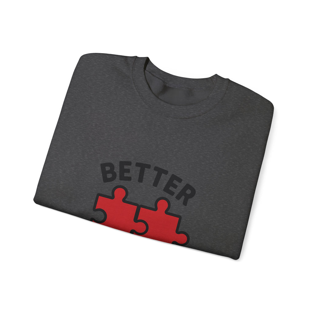 Couple Sweatshirt Better Together Puzzle Pieces Matching Sweatshirts Anniversary Gift for Couples Relationship Gift Valentine's Day