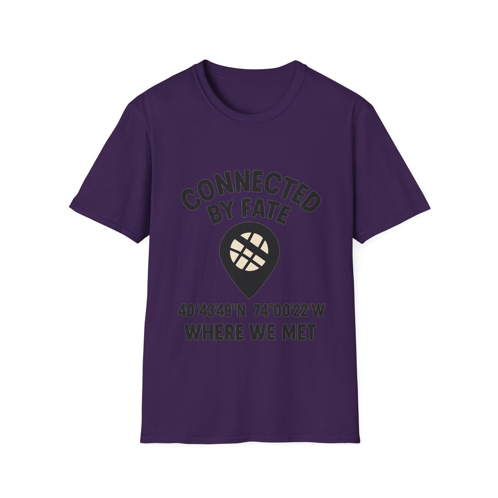Best Friend Coordinates Shirt | Matching BFF Tees Where We Met | Friendship Day Gift | Connected By Fate | Personalized Location