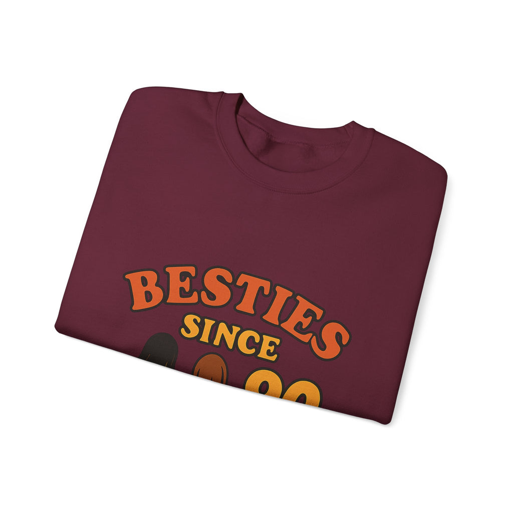 Besties Since Retro Years Sweatshirt 90s Nostalgia Best Friend Gift Friendship Anniversary Vintage Aesthetic Crewneck