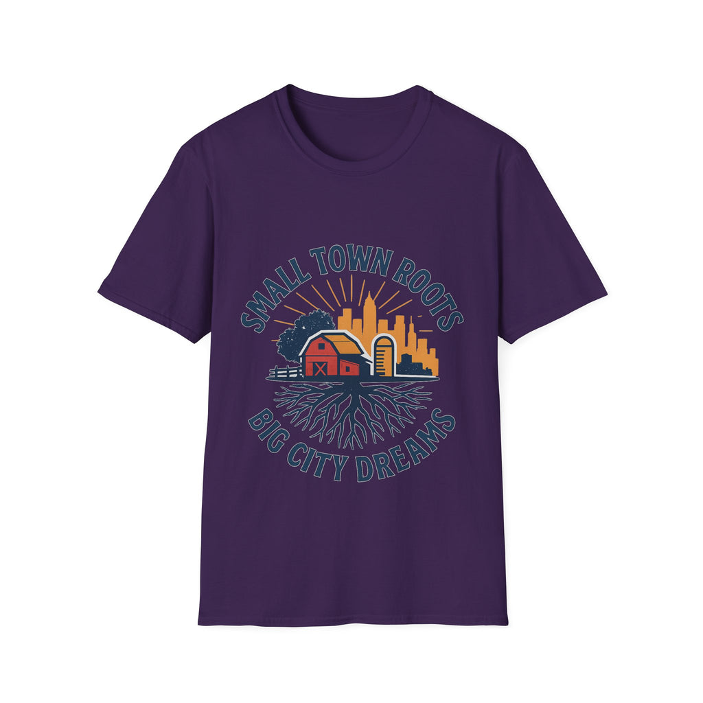 Small Town Roots Big City Dreams Shirt, Hometown Pride Tee, Vintage Americana Tshirt, Country Girl Gift, Small Town Pride