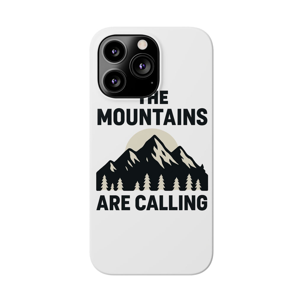 Mountains Are Calling Phone Case, Minimalist Mountain Range Silhouette, Nature Lover Gift, Hiker Adventure Outdoor Enthusiast