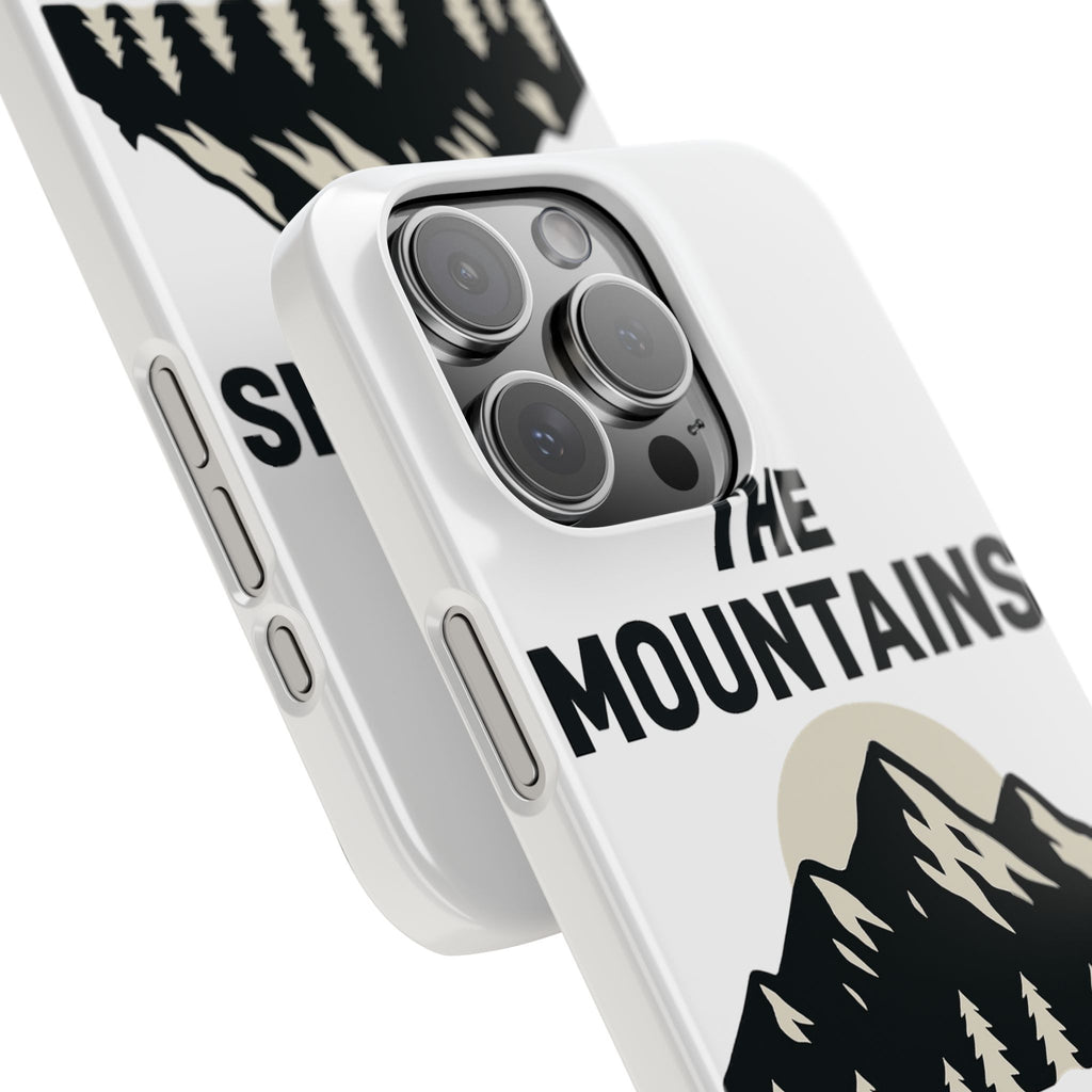 Mountains Are Calling Phone Case, Minimalist Mountain Range Silhouette, Nature Lover Gift, Hiker Adventure Outdoor Enthusiast