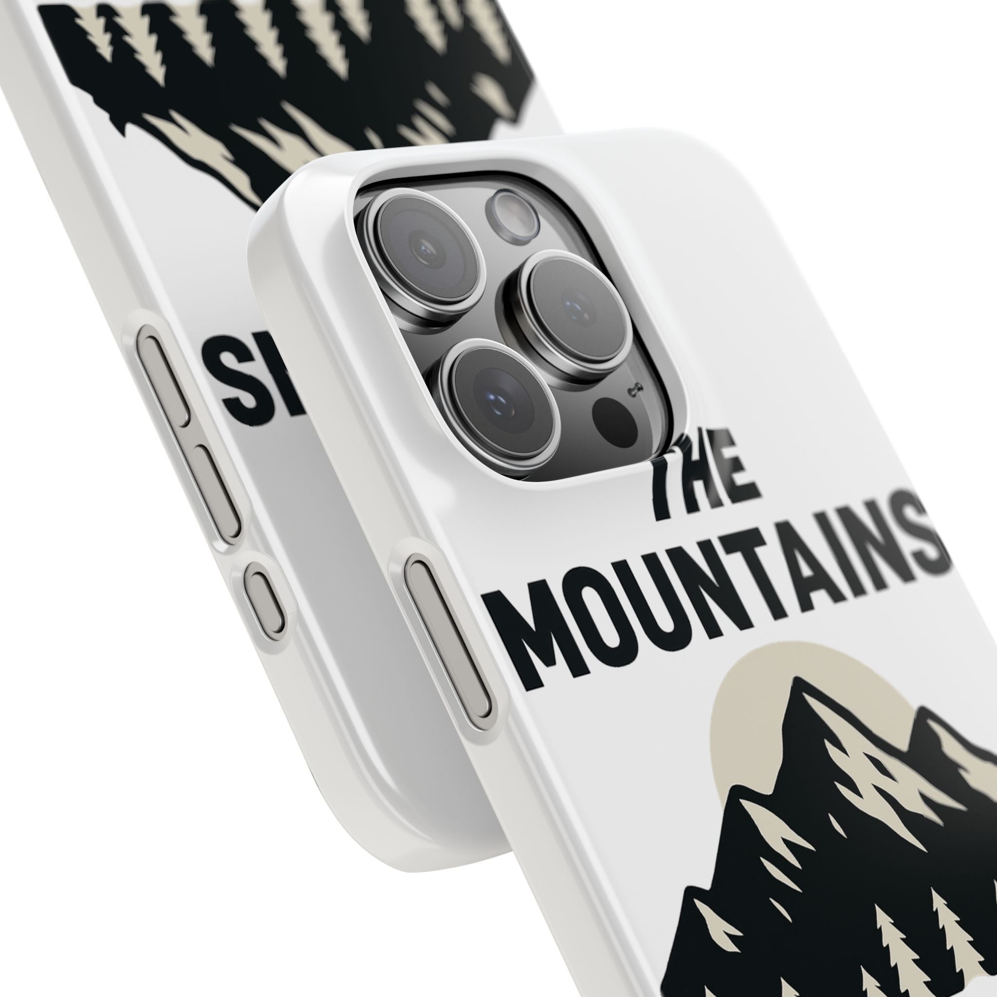 Mountains Are Calling Phone Case, Minimalist Mountain Range Silhouette, Nature Lover Gift, Hiker Adventure Outdoor Enthusiast