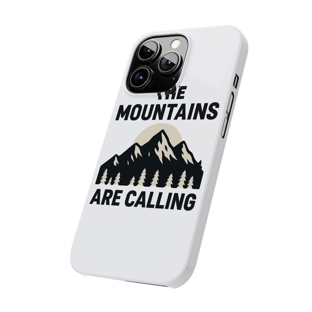 Mountains Are Calling Phone Case, Minimalist Mountain Range Silhouette, Nature Lover Gift, Hiker Adventure Outdoor Enthusiast