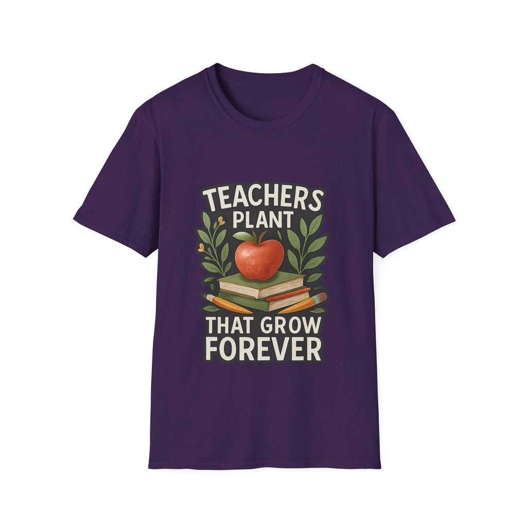 Teacher Appreciation Shirt Teachers Plant Seeds That Grow Forever Tee Gift for Teacher Watercolor Botanical Thank You Teacher Tshirt