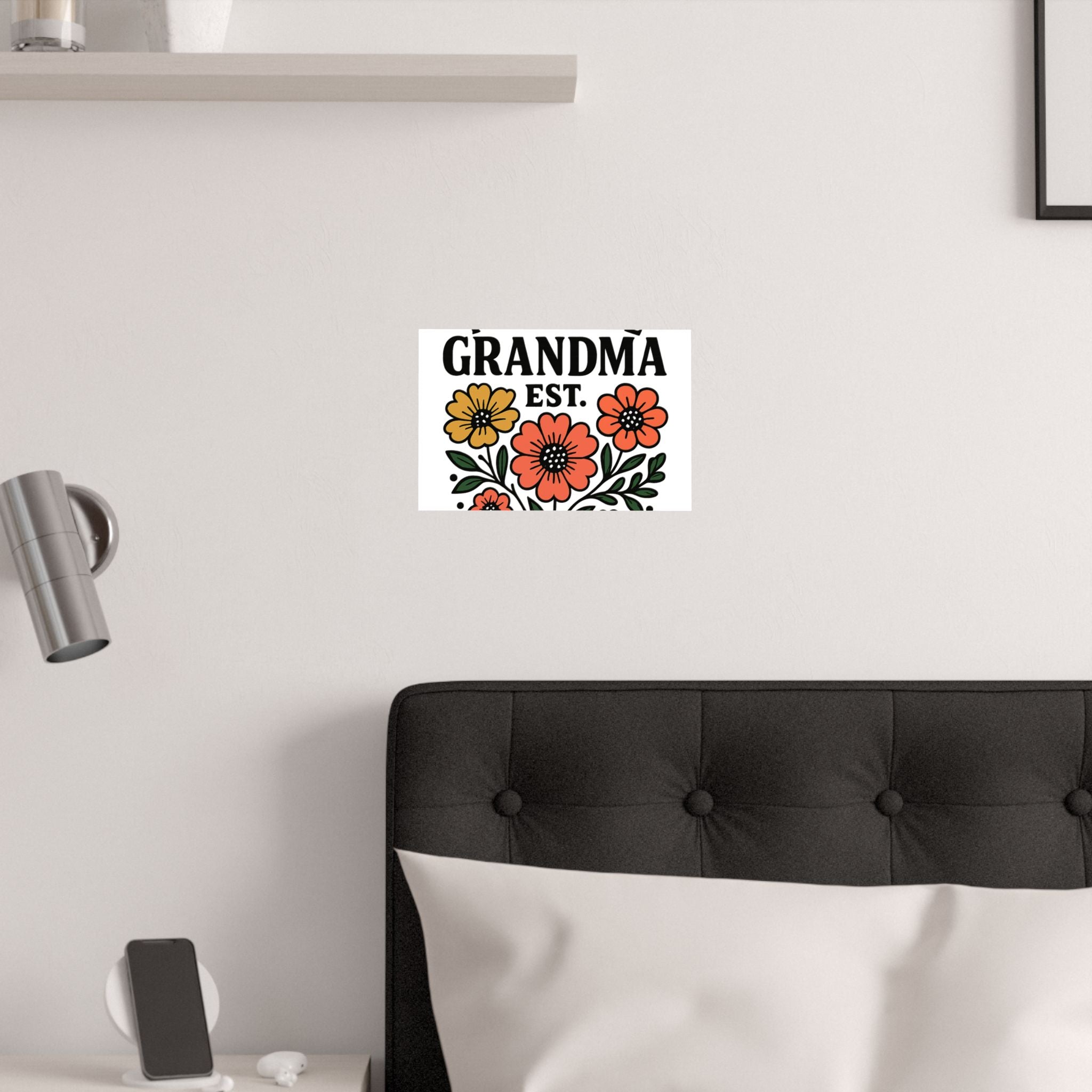 First Time Grandma Est 2025 Print, New Grandmother Gift, Pregnancy Announcement, Grandma to Be Wall Art, Floral Botanical Decor