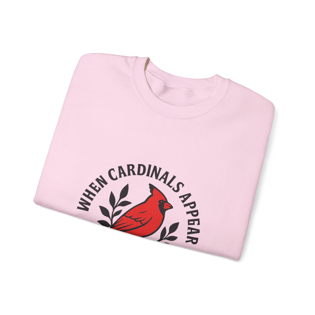 Cardinal Memorial Sweatshirt When Cardinals Appear Loved Ones Are Near Grief Gift Loss of Loved One Remembrance Sympathy Comfort