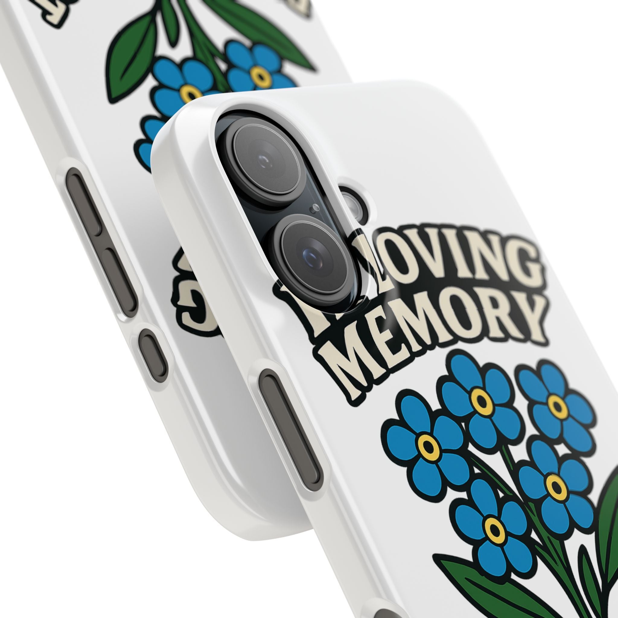 In Loving Memory Phone Case Forget Me Not Flowers Memorial Gift Remembrance Sympathy Tribute Case Bereavement Gift Loss of Mom