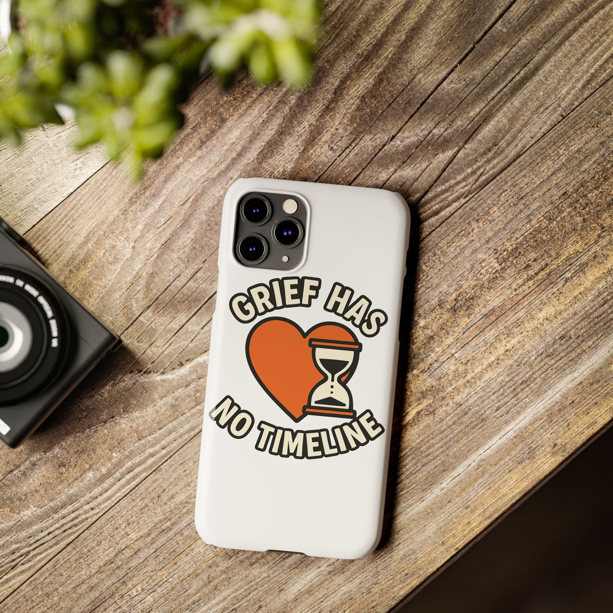 Grief Has No Timeline Phone Case Support Gift for Loss Bereavement Sympathy Encouragement Healing Journey Therapist Mental Health