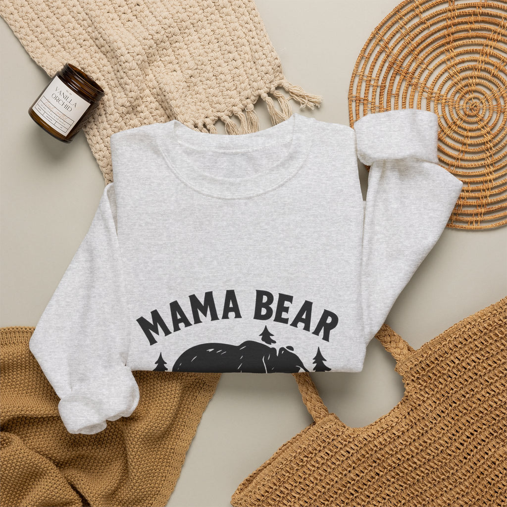 Mama Bear Sweatshirt with Cubs Birth Years, Mother's Day Gift for Mom, Woodland Mom Shirt, Gift from Kids, Mommy and Me Crewneck