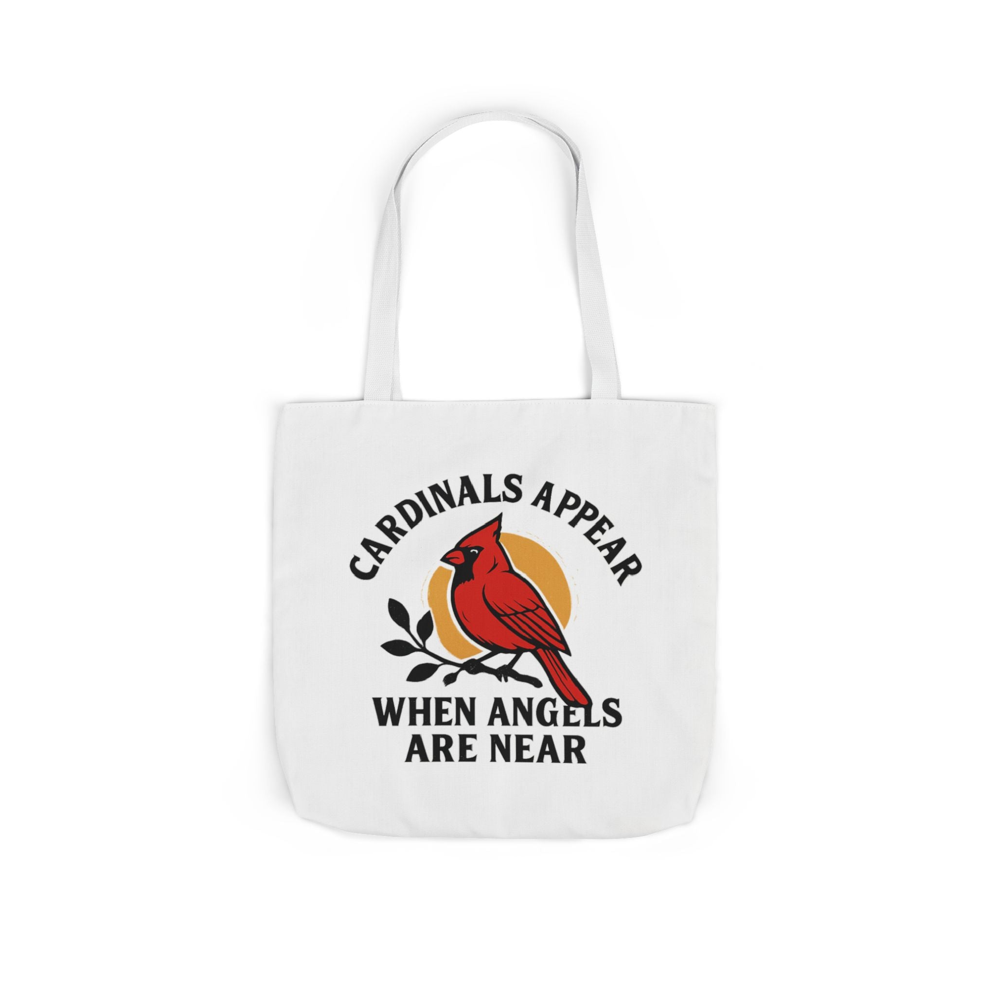 Cardinal Visitor Tote Bag, Cardinals Appear When Angels Are Near, Memorial Gift for Loss of Loved One, Sympathy Gift Mom