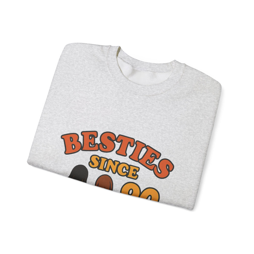 Besties Since Retro Years Sweatshirt 90s Nostalgia Best Friend Gift Friendship Anniversary Vintage Aesthetic Crewneck