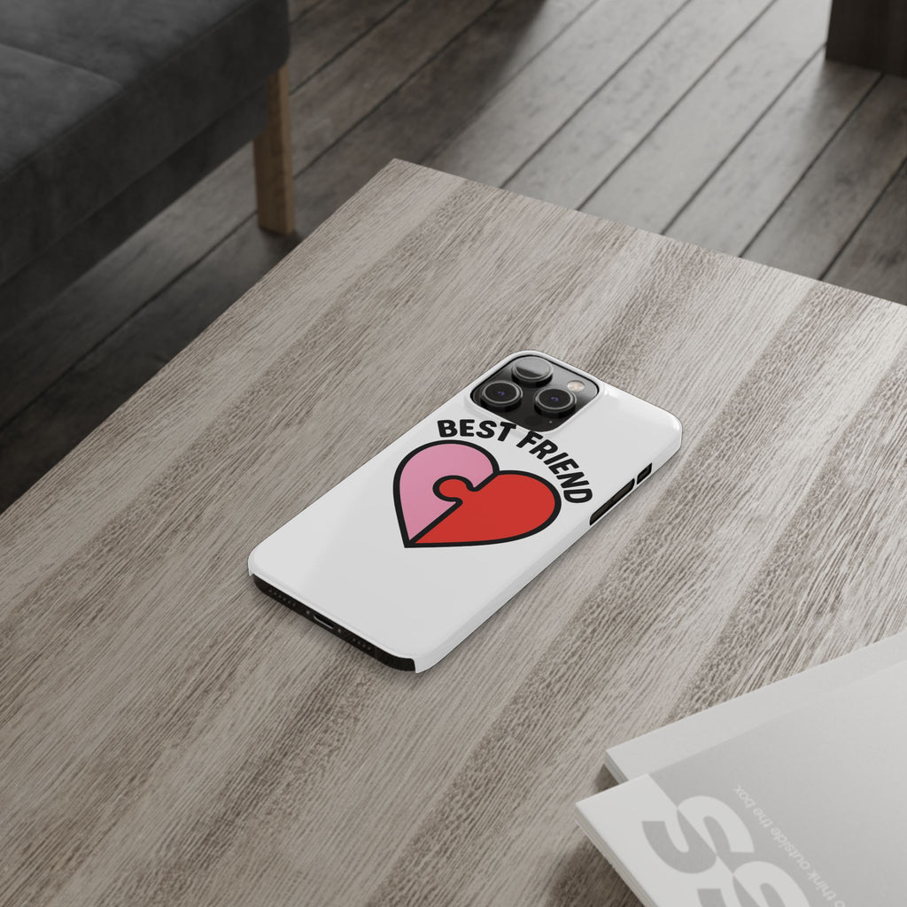 Best Friend Phone Case Set Puzzle Heart Matching BFF Gifts for Besties Friendship Phone Cases Cute Teen Gift for Her