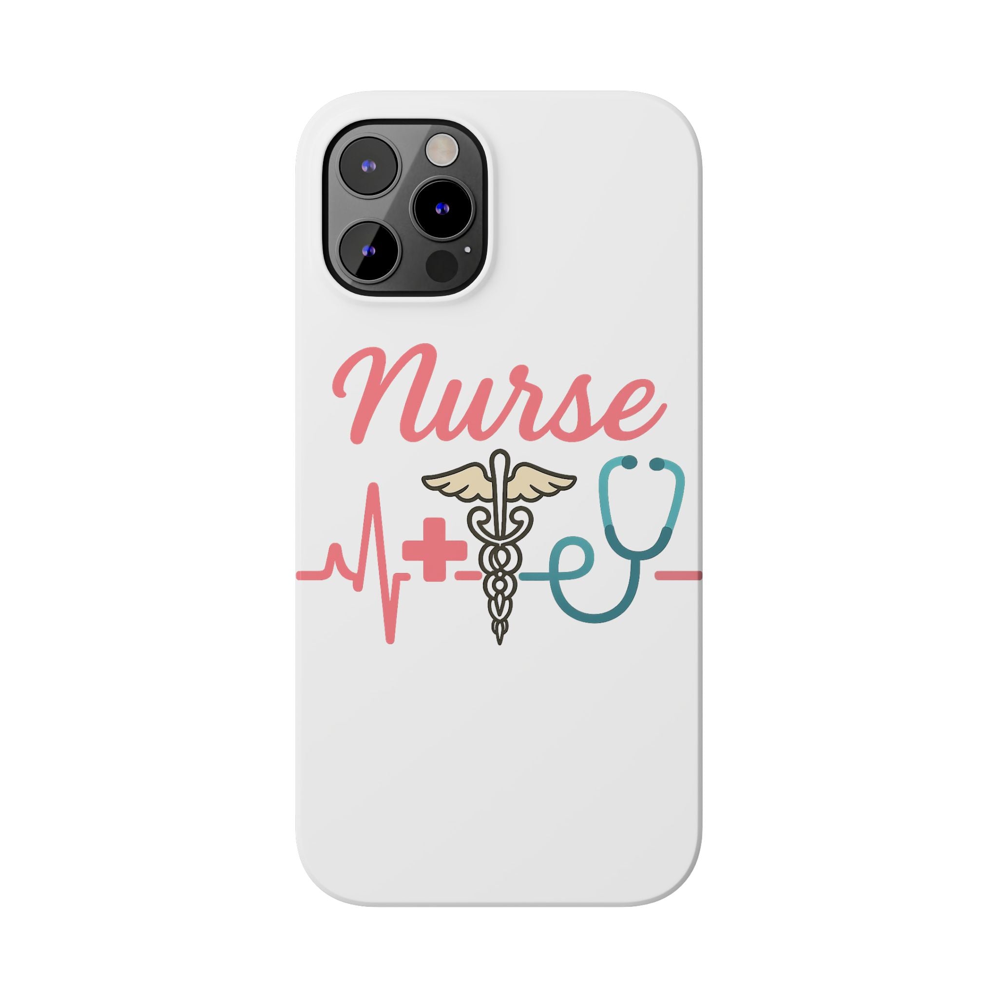 Nurse Phone Case EKG Heartbeat Medical Gift for Nurses RN Nursing Student Appreciation Gift Healthcare Worker iPhone Case