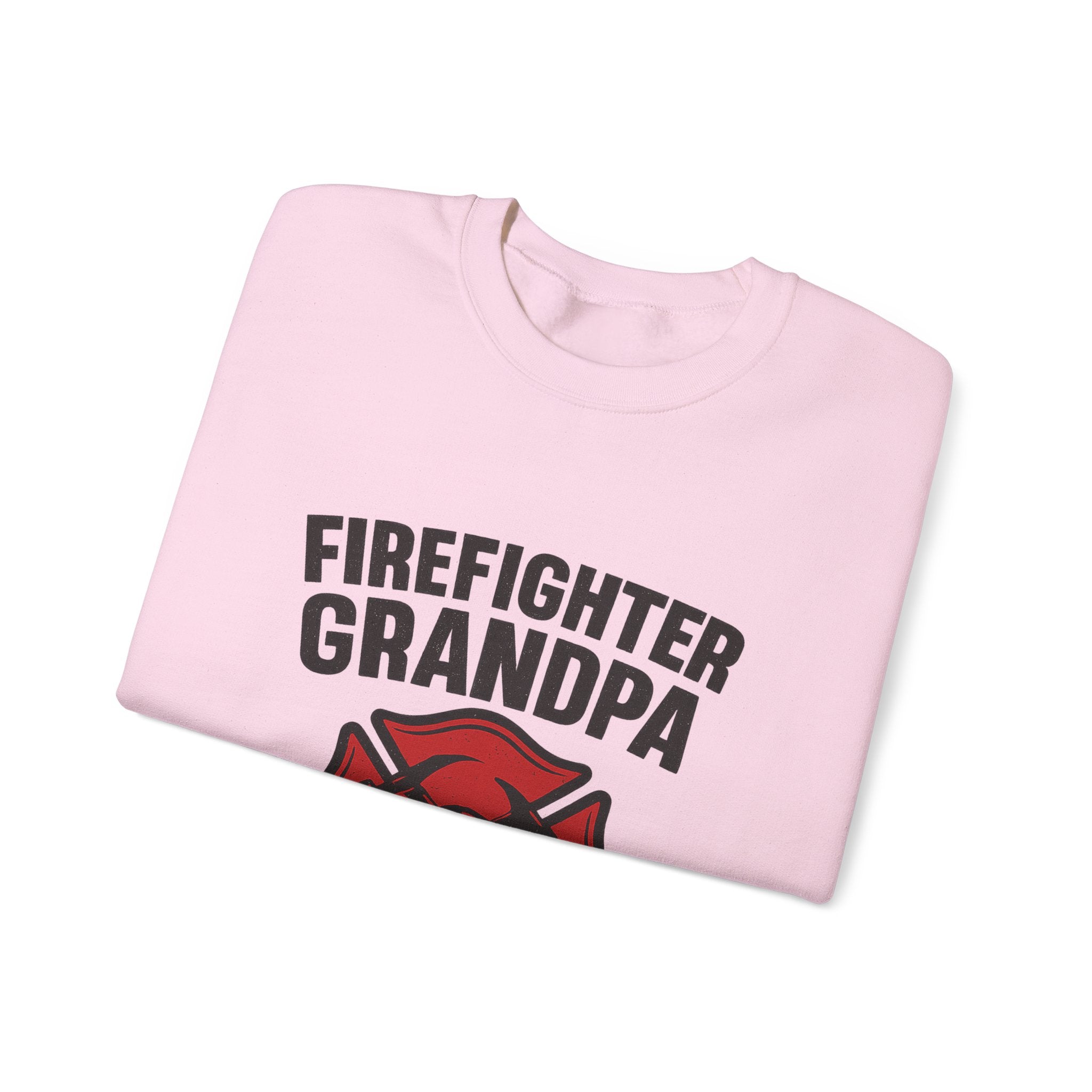 Firefighter Grandpa Sweatshirt My Hero Forever Gift Vintage Fire Station Badge Grandparents Day Fireman Grandfather Shirt