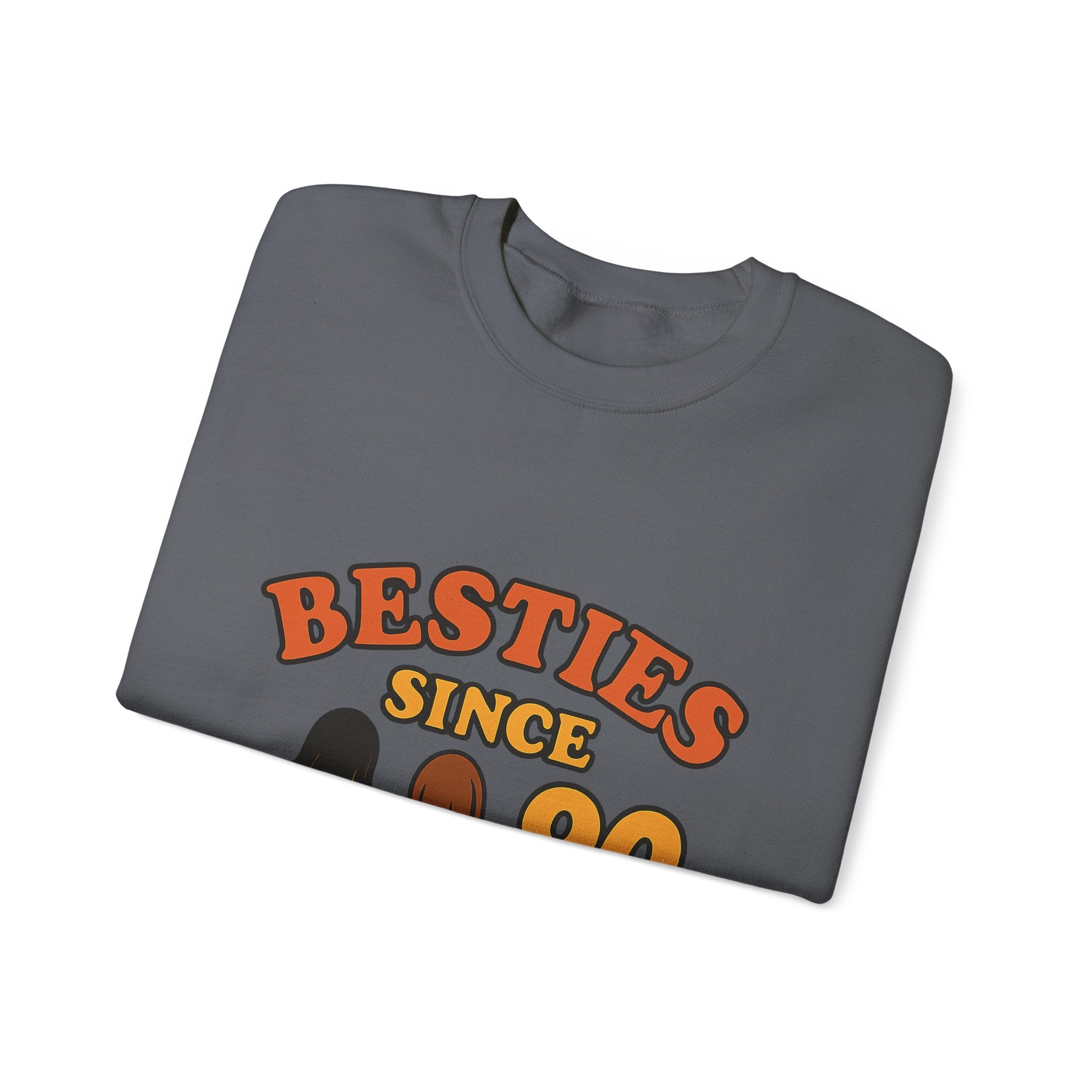Besties Since Retro Years Sweatshirt 90s Nostalgia Best Friend Gift Friendship Anniversary Vintage Aesthetic Crewneck