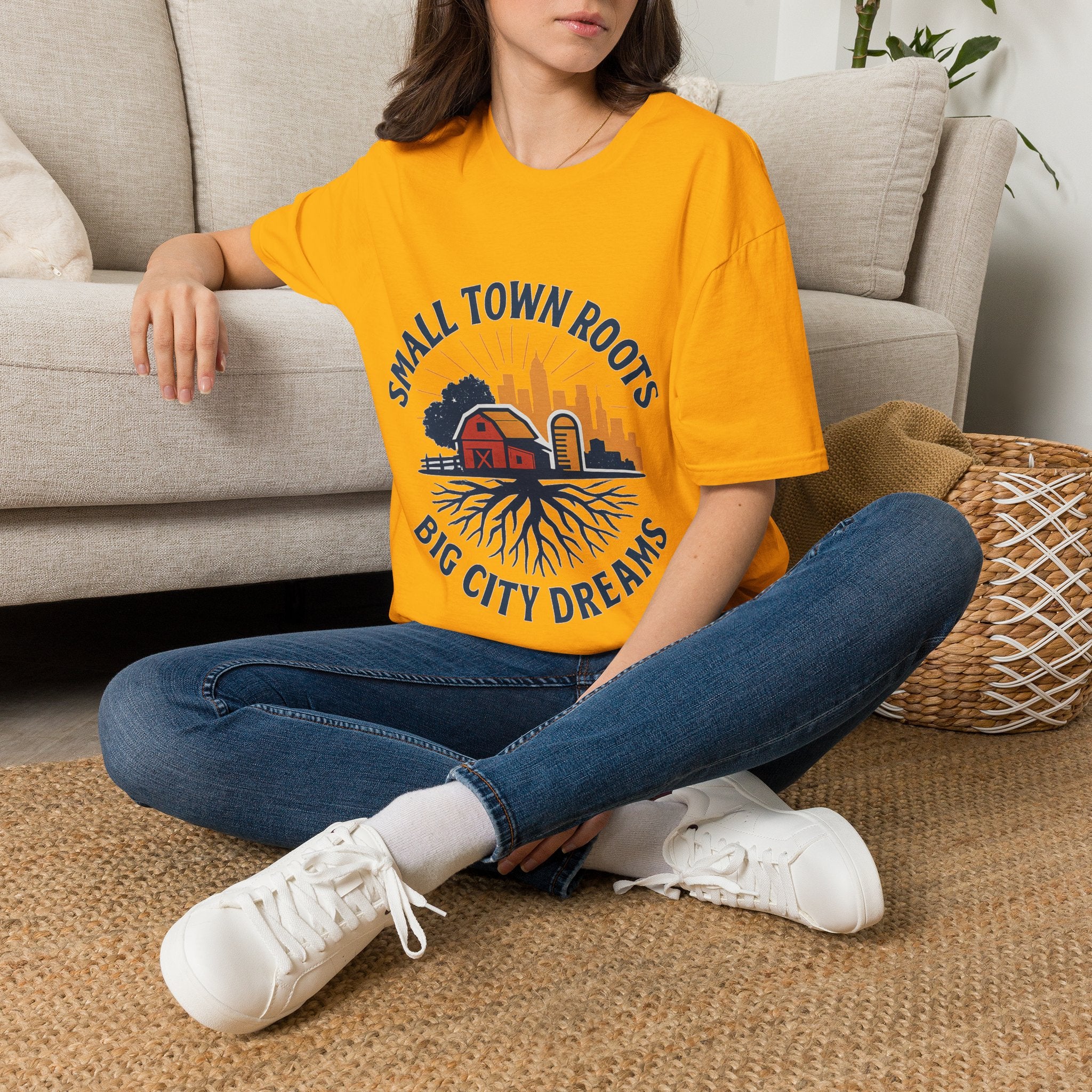 Small Town Roots Big City Dreams Shirt, Hometown Pride Tee, Vintage Americana Tshirt, Country Girl Gift, Small Town Pride