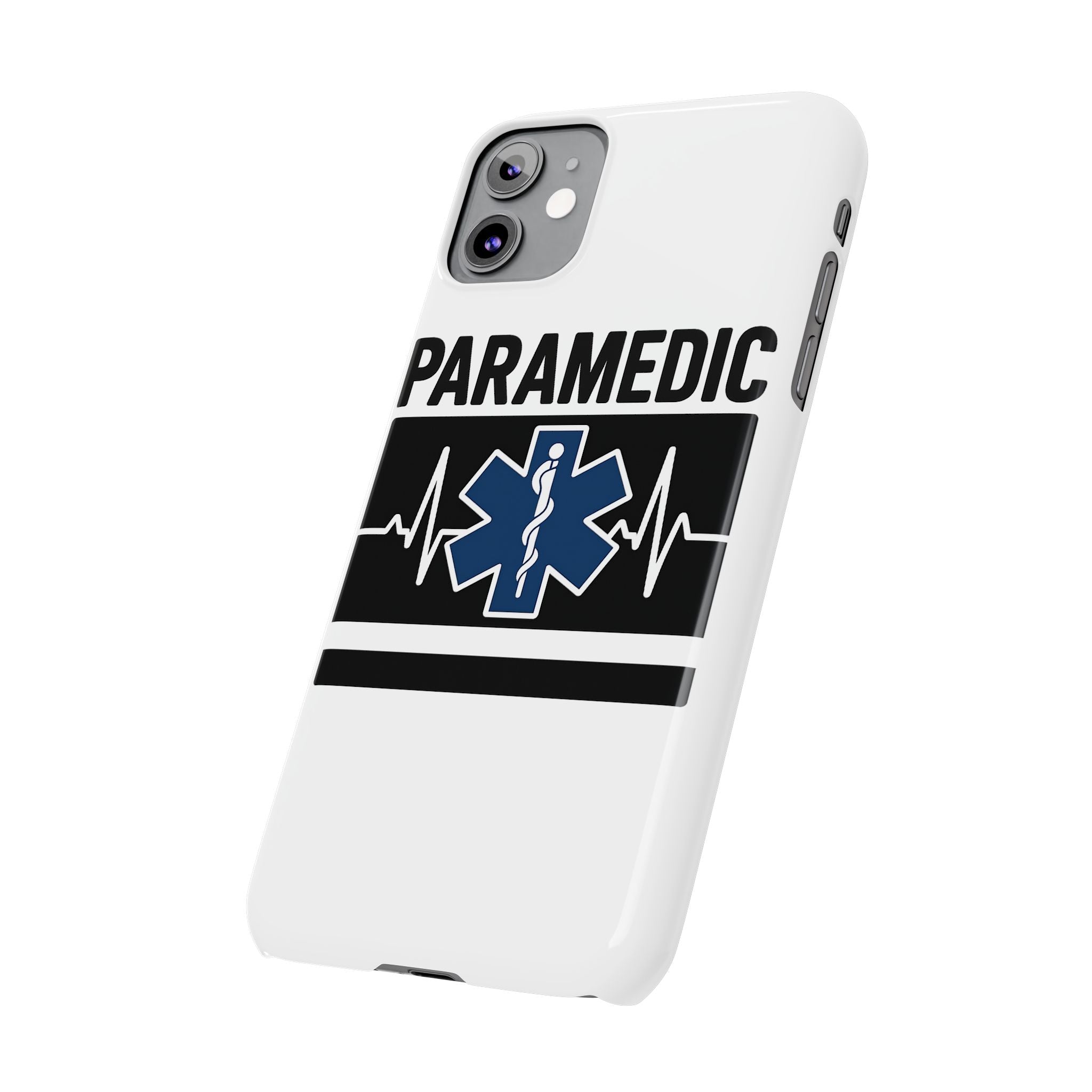 Paramedic Phone Case EMS Gift Heartbeat Star of Life EMT Medical First Responder Thin White Line Hero Appreciation