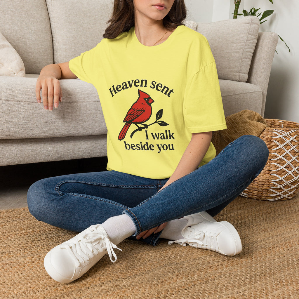 Cardinal Memorial Shirt Heaven Sent Grief Gift Loss of Loved One Remembrance Tee Sympathy Gift Bereavement Comfort Shirt