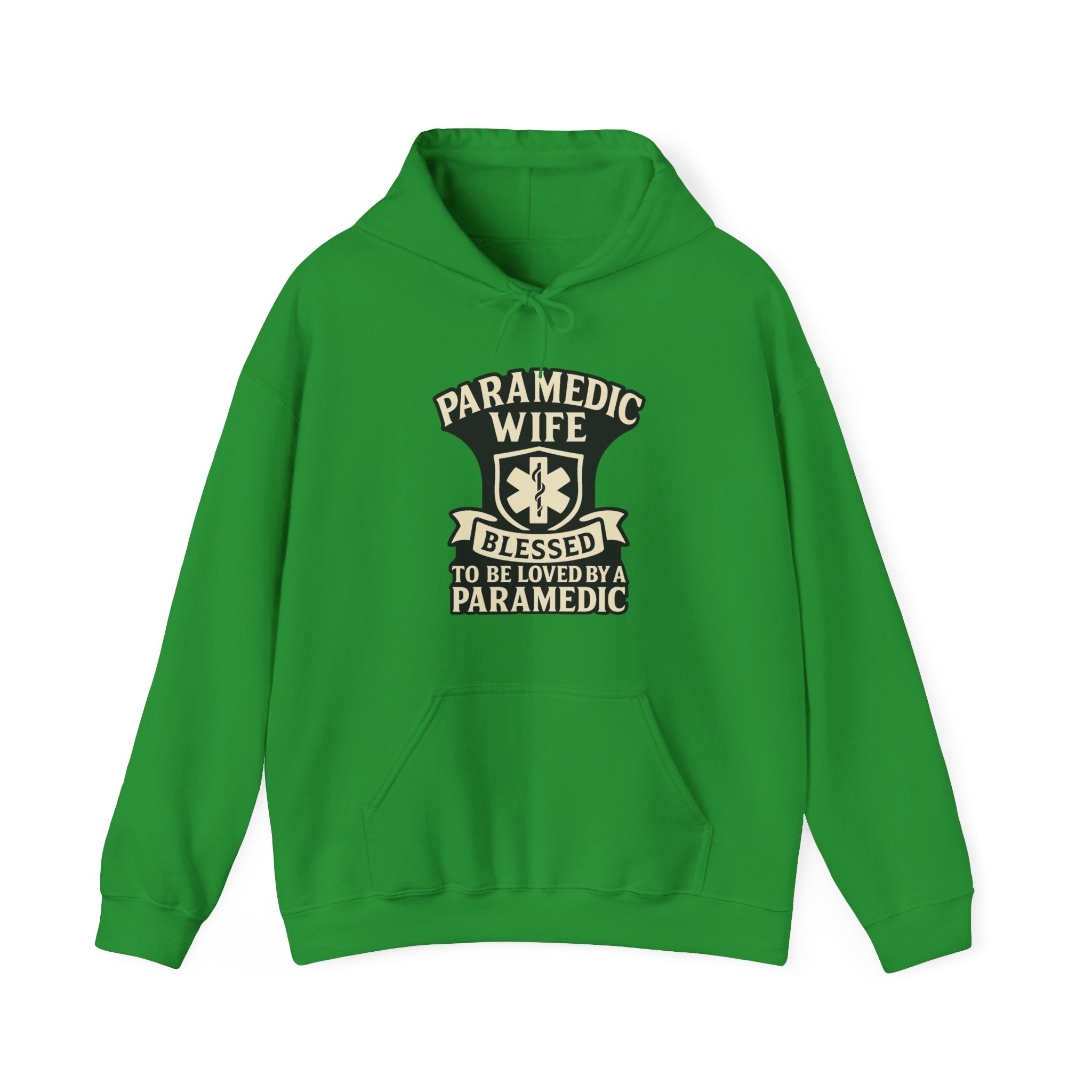 Paramedic Wife Hoodie, Blessed to Be Loved By a Paramedic Sweatshirt, EMS Girlfriend Gift, First Responder Partner Support Apparel