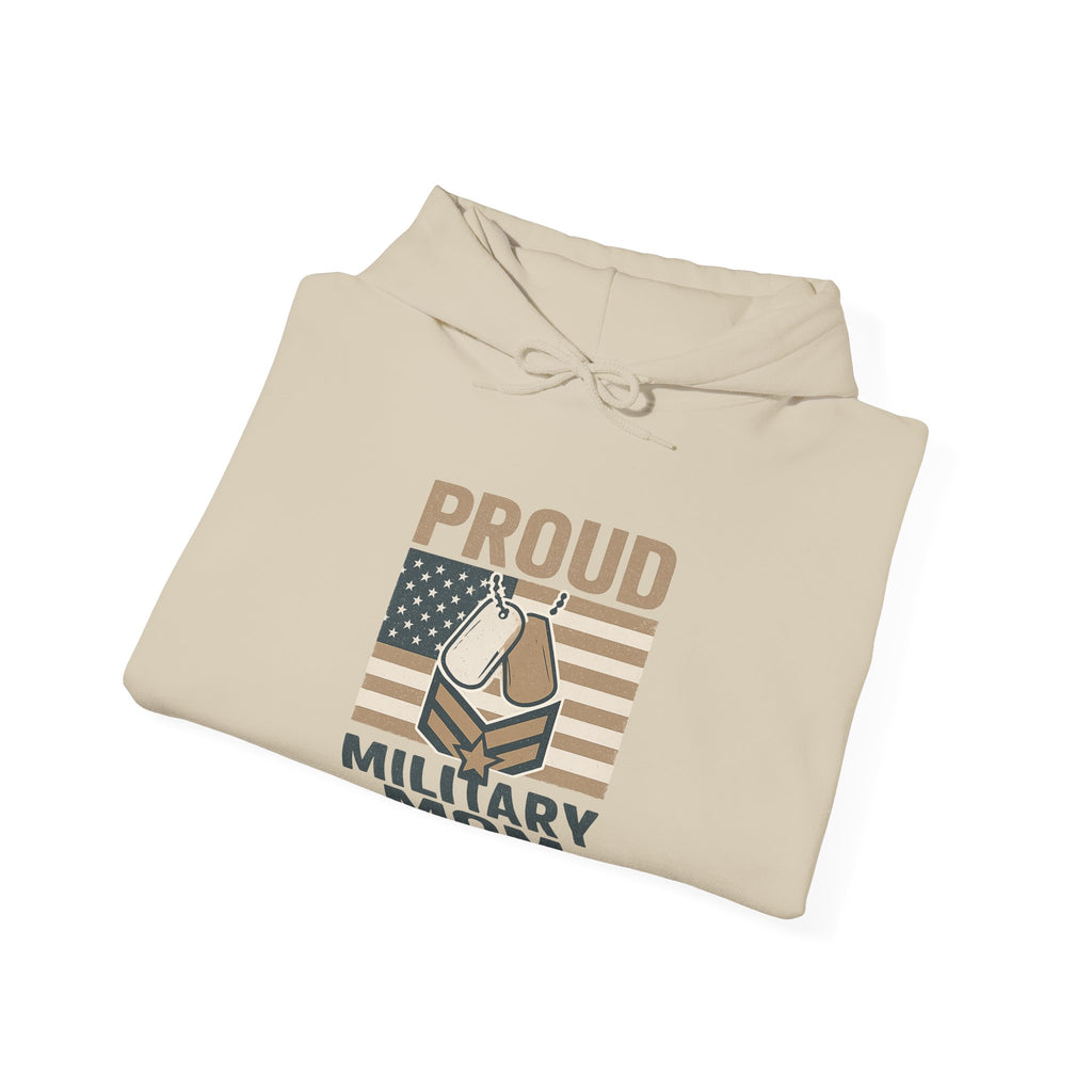 Proud Military Mom Hoodie, Strong Heart Army Mom Gift, Navy Mom Sweatshirt, Air Force Marine Mom, Service Member Mother Apparel