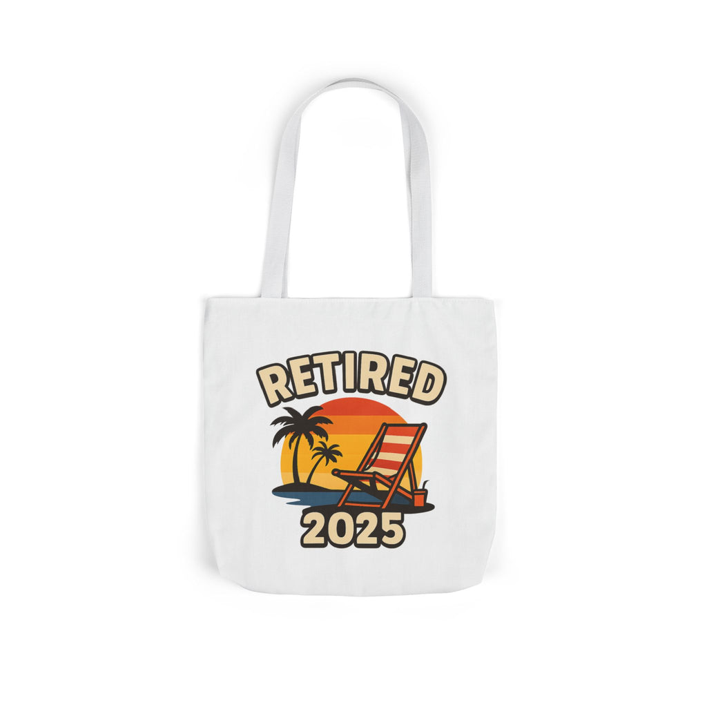 Retired 2025 Tote Bag Beach Chair Sunset Retirement Gift Retiree Beach Bag Retirement Party Favor Coworker Gift Farewell Gift