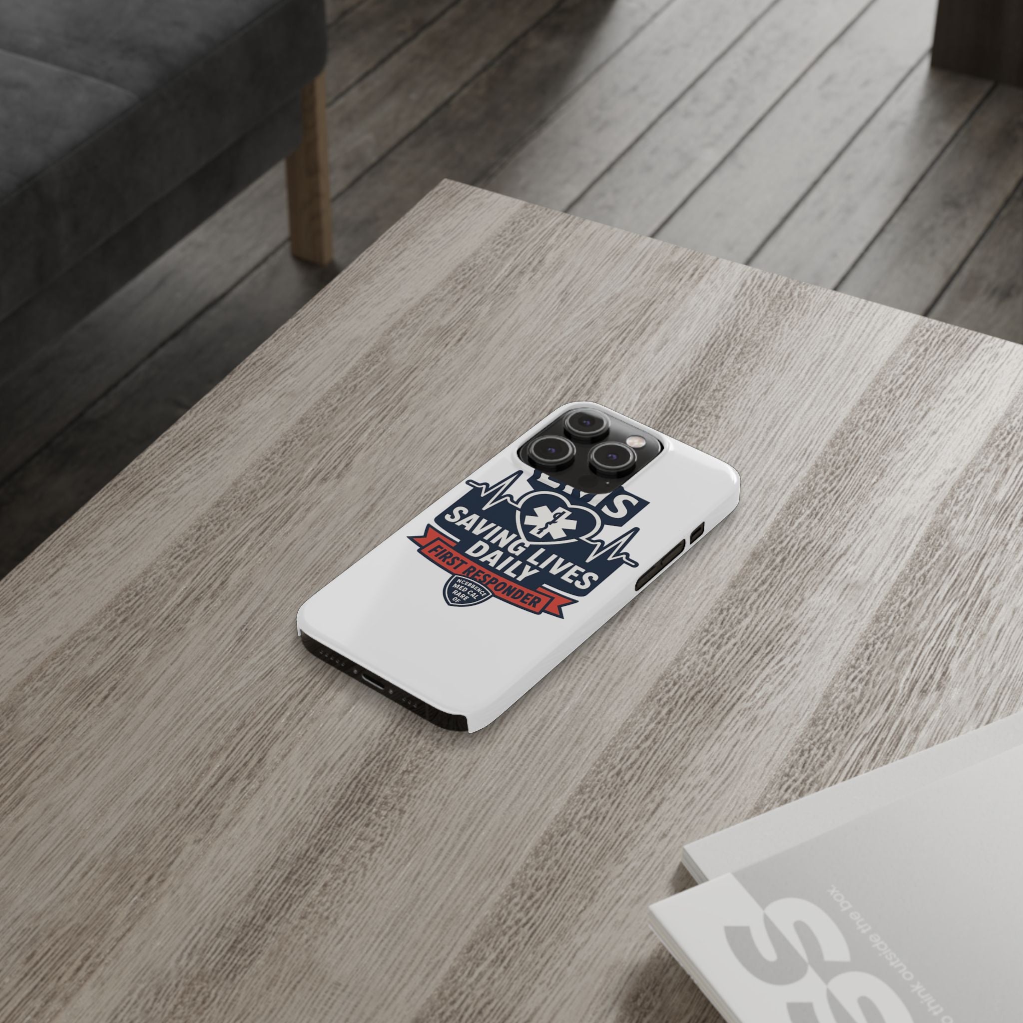 EMS Phone Case Paramedic Gift EMT Star of Life Heartbeat Saving Lives Daily First Responder Appreciation Medical Hero