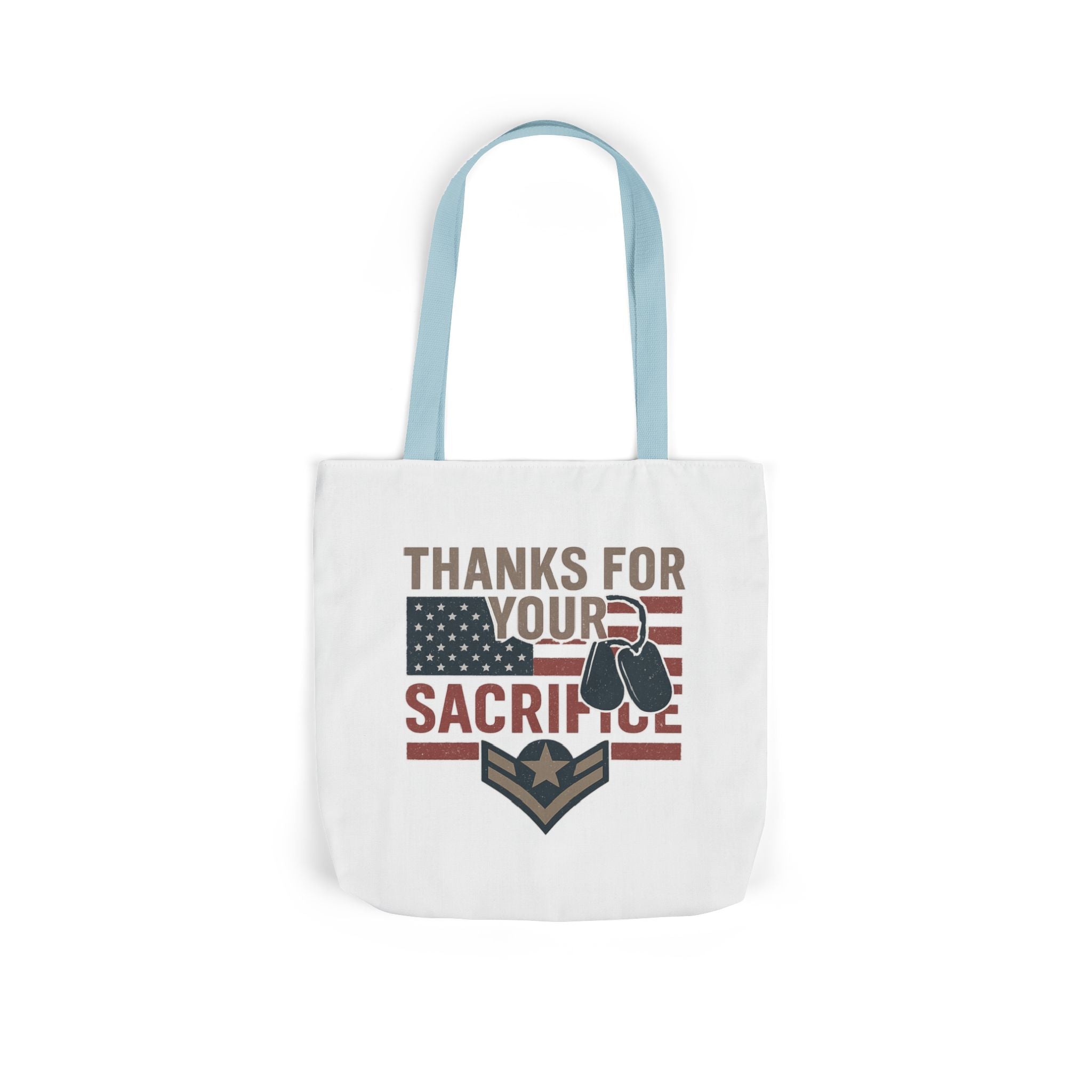 Thanks for Your Sacrifice Tote Bag Military Appreciation Gift Active Duty Service Member Honor Patriotic Gift USA Support Troops Bag