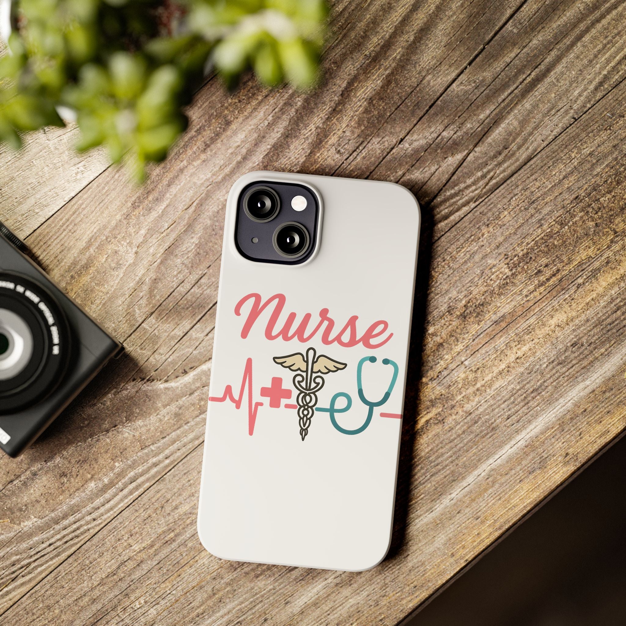 Nurse Phone Case EKG Heartbeat Medical Gift for Nurses RN Nursing Student Appreciation Gift Healthcare Worker iPhone Case