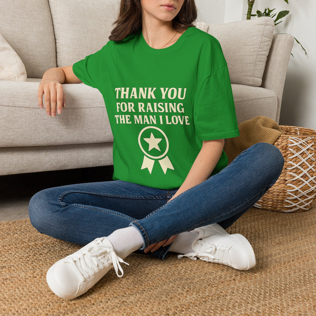 Thank You For Raising The Man I Love Shirt, Mother In Law Gift, Mothers Day Gift From Daughter In Law, MIL Appreciation Tee