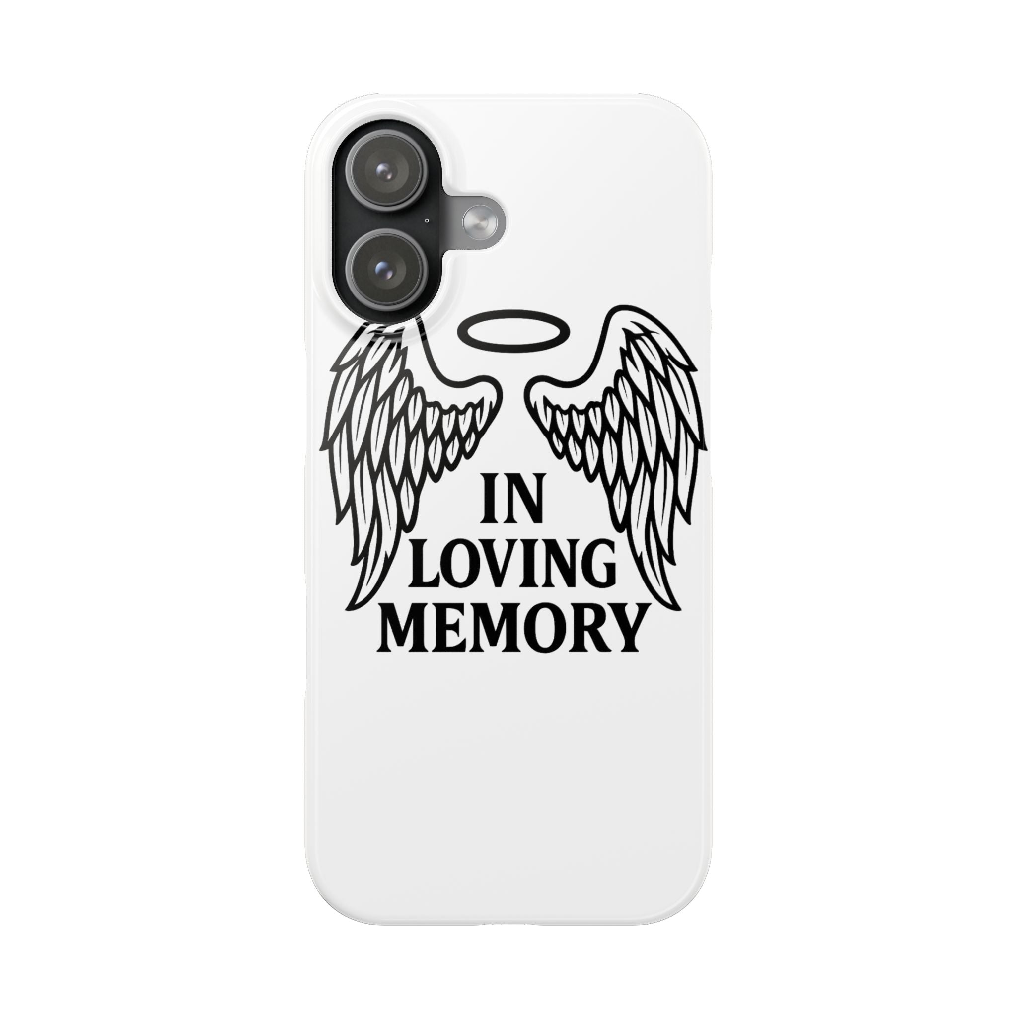 Guardian Angel Wings Phone Case In Loving Memory Sympathy Gift Memorial Remembrance Heaven Spiritual Protection Loss Grief Support